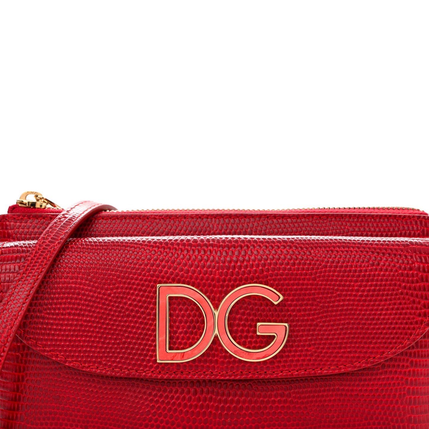 Lizard Effect Wallet On Chain Red