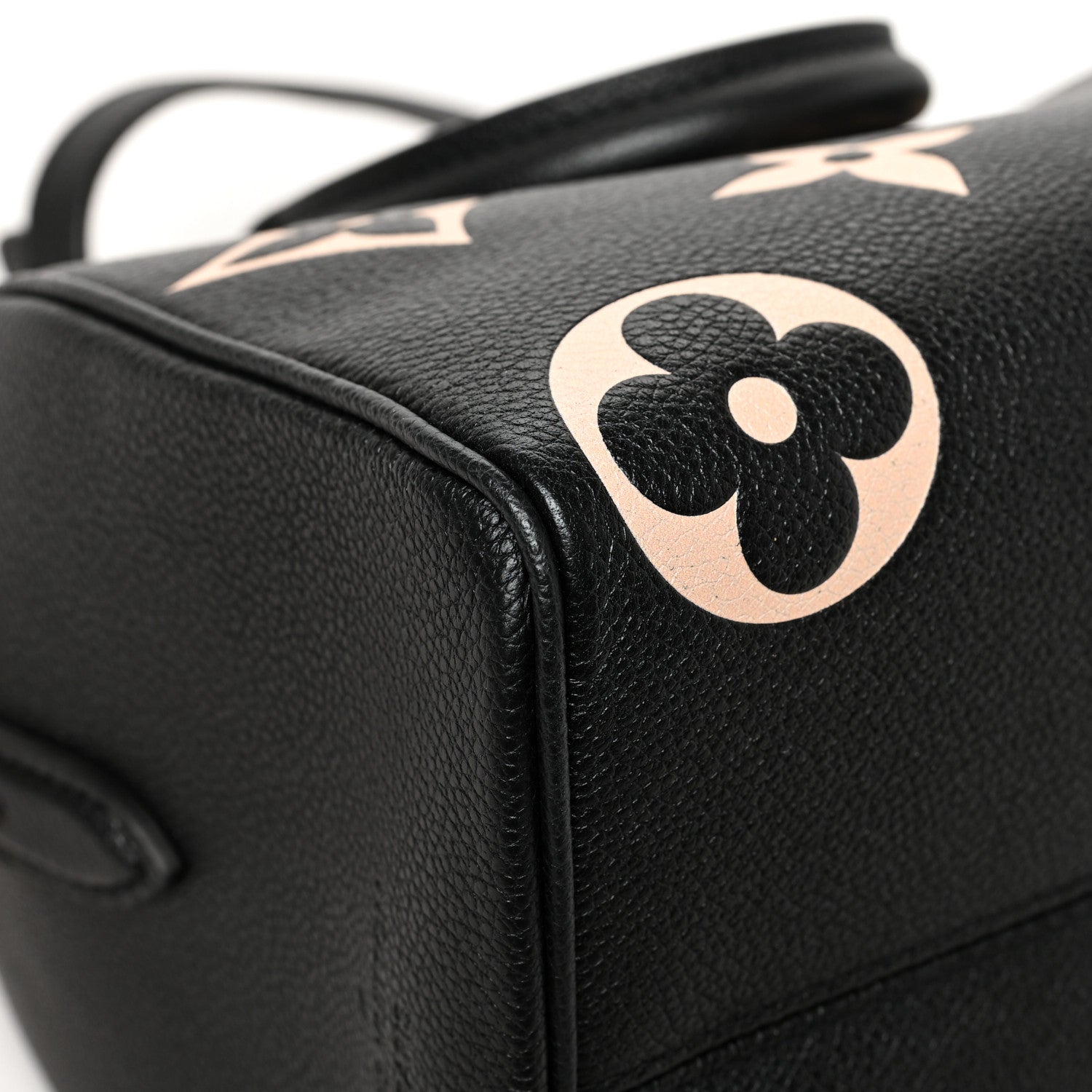 Louis Vuitton Empreinte Monogram Giant Speedy Bandouliere 25 Black Beige 10 of 11