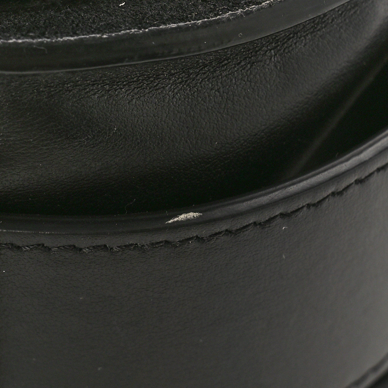 Calfskin Suede Large Tess Bag Black