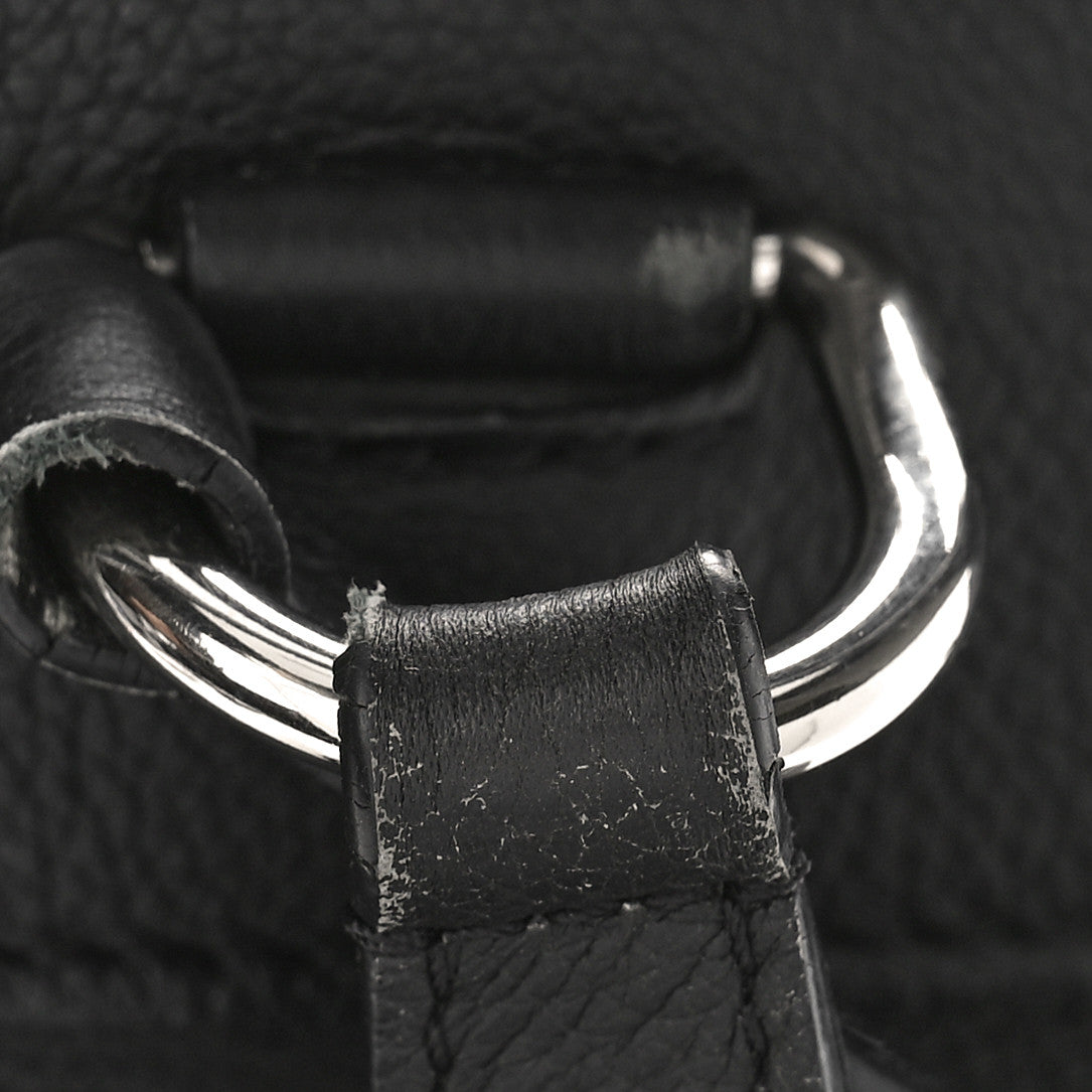 Calfskin Lockme Backpack Black