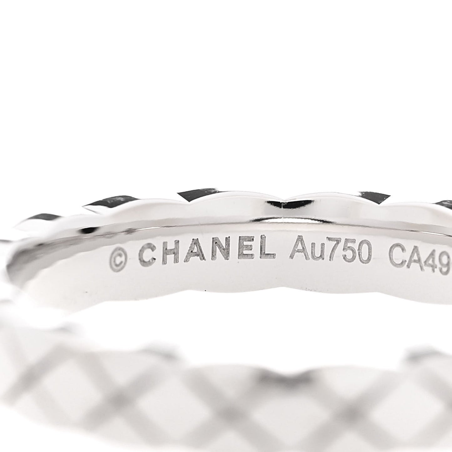18K White Gold Mini Coco Crush Ring 50 5.5