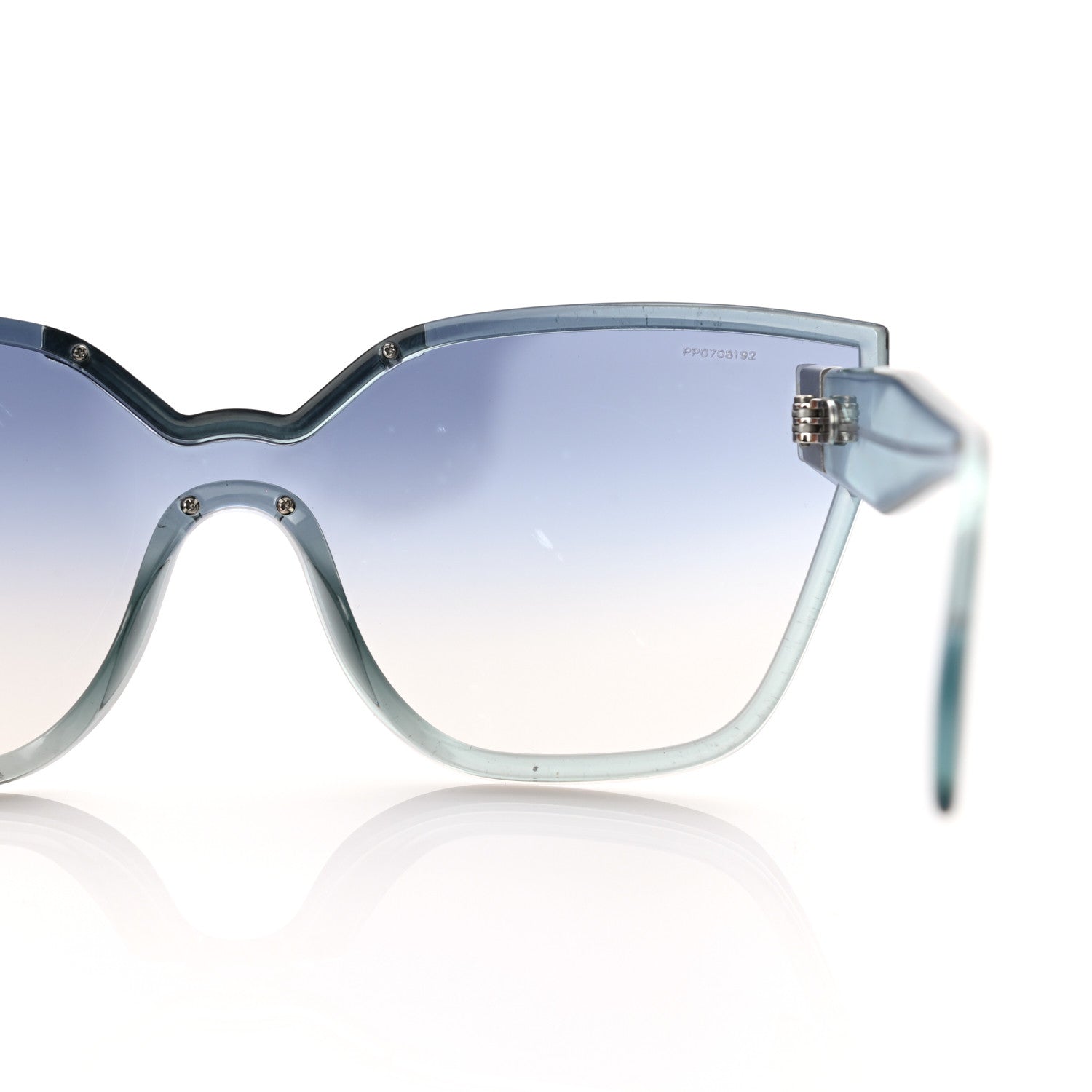Prada Cat Eye Sunglasses SPR 16T Blue 9 of 10