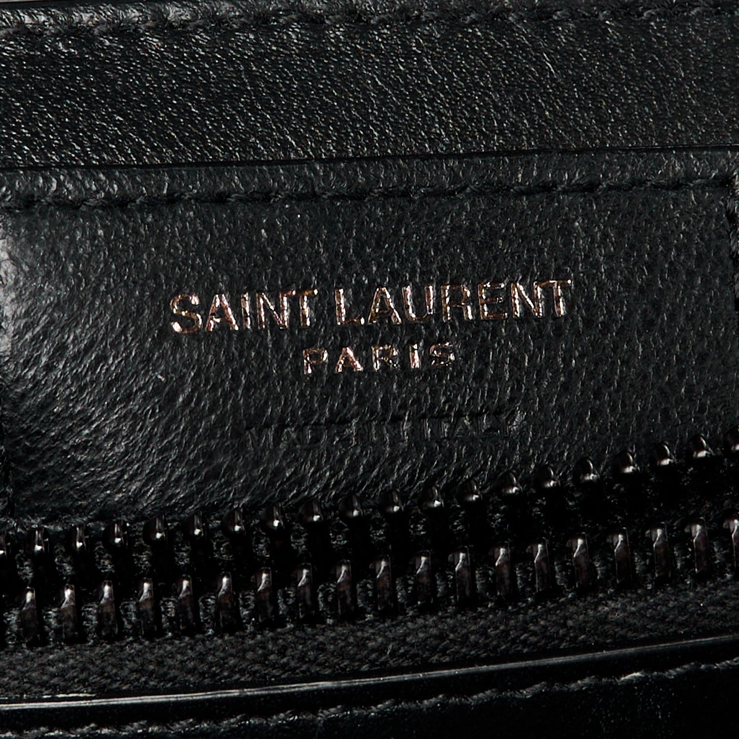 Calfskin Y Quilted Monogram Monochrome Small Loulou Chain Satchel Black