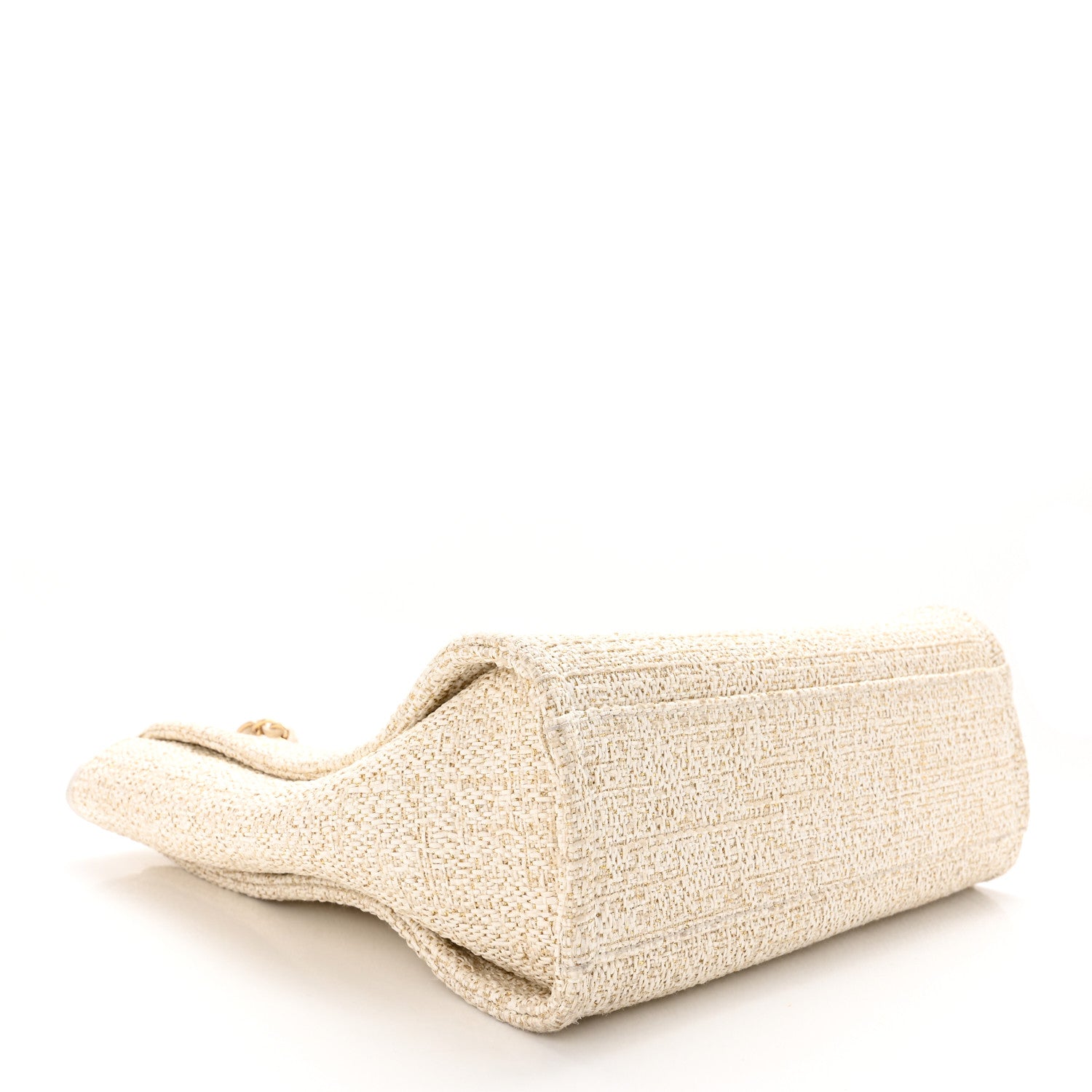 Chanel Lurex Boucle Mini Deauville Tote White 4 of 10