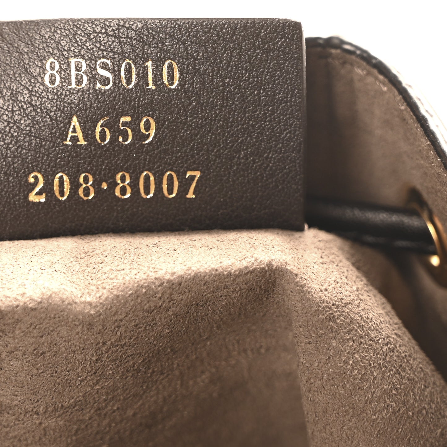 Vitello Liberty F is Fendi Bi-Color FF 1974 Embossed Mini Mon Tresor Bucket Bag Maya Black
