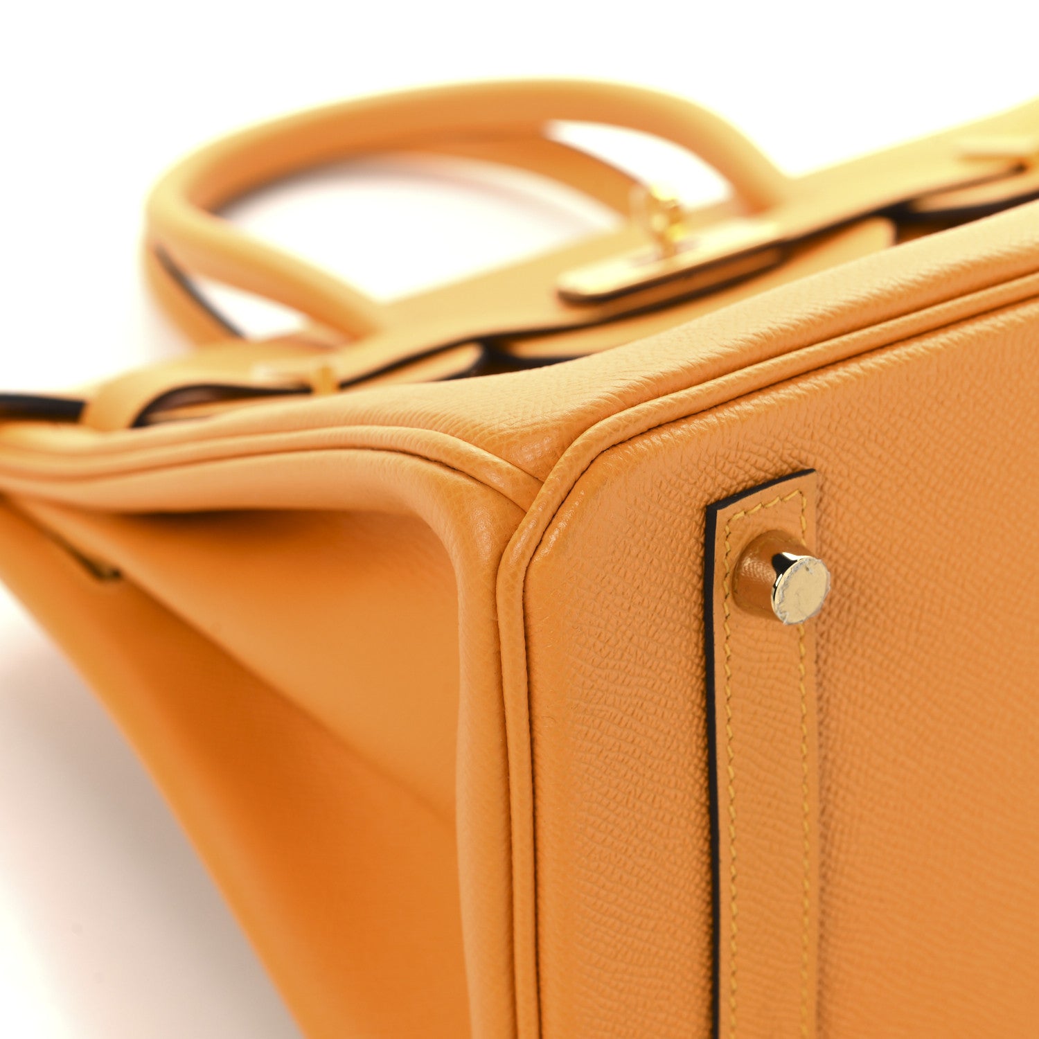 Hermes Epsom Horseshoe Birkin 30 Jaune D'Or 9 of 13