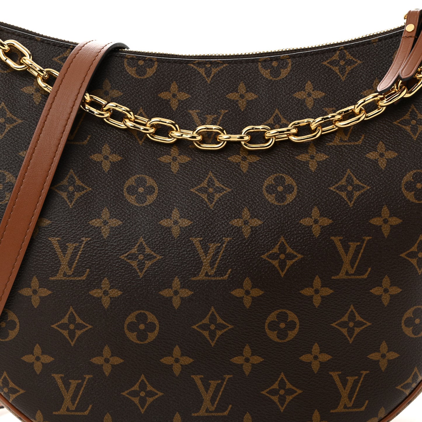Reverse Monogram Loop Hobo