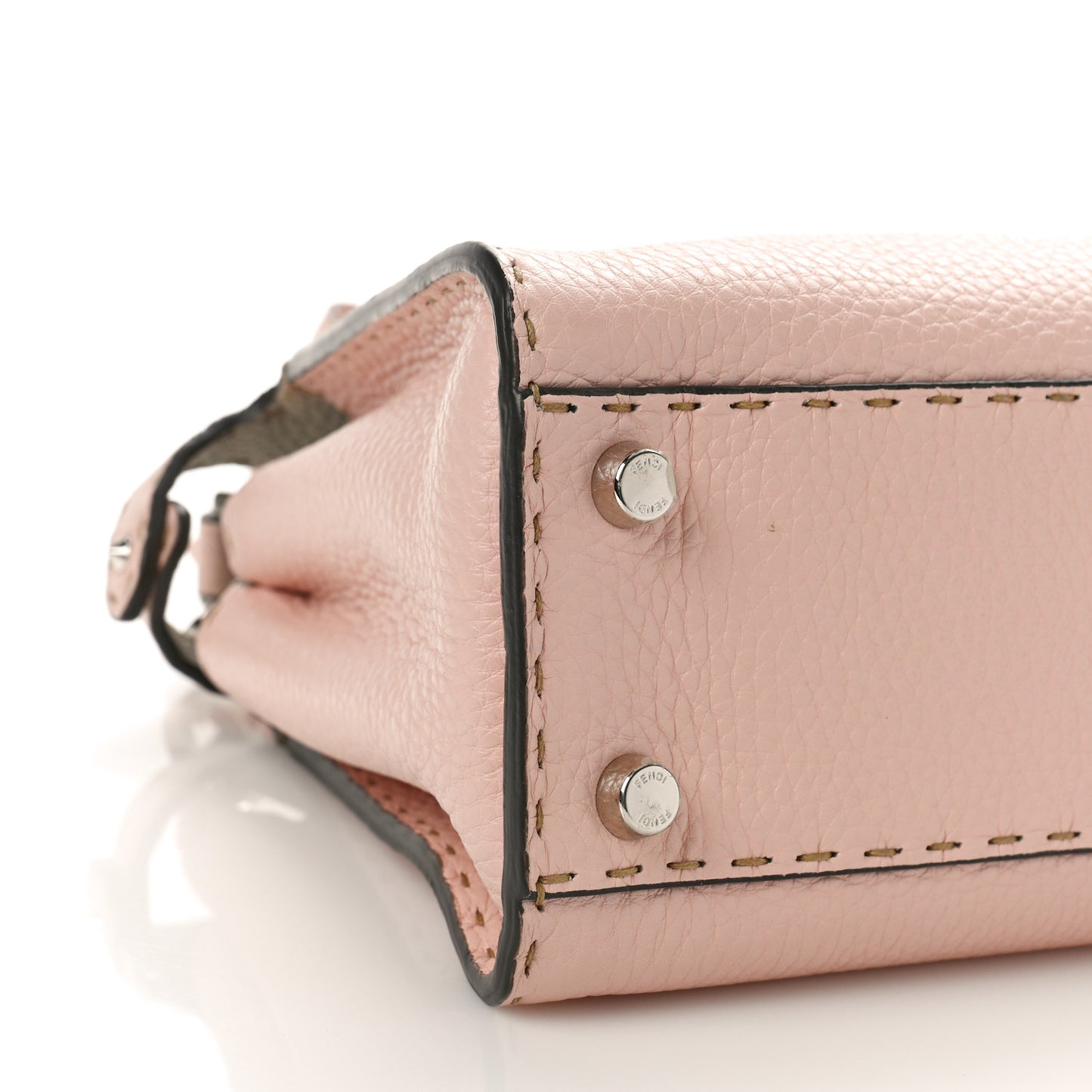 Cuoio Romano Selleria Bi-Color Medium Peekaboo Iconic Essentially Satchel Cipria Latte