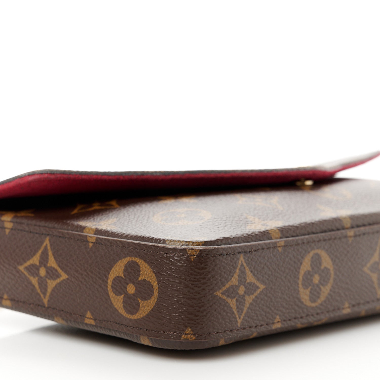 Louis Vuitton Monogram Pochette Felicie Chain Wallet Fuchsia 8 of 9