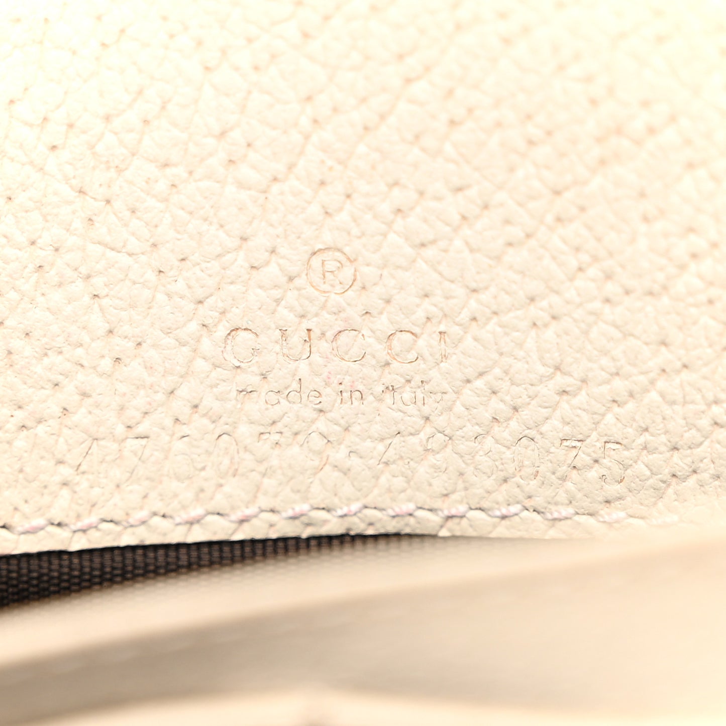 GG Supreme Monogram Web Queen Margaret Chain Wallet White