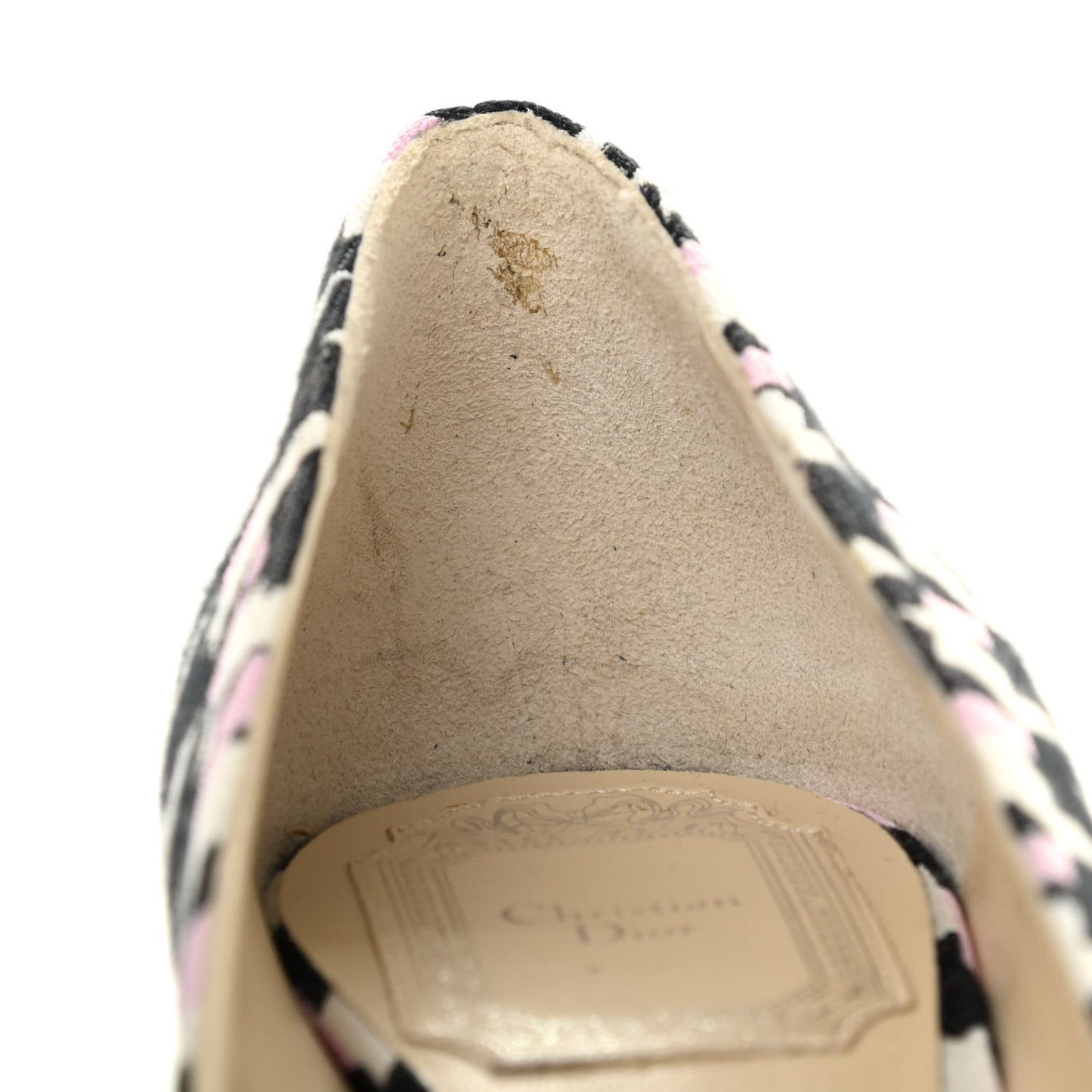 Canvas Herringbone Volt Pump 36.5 Black White