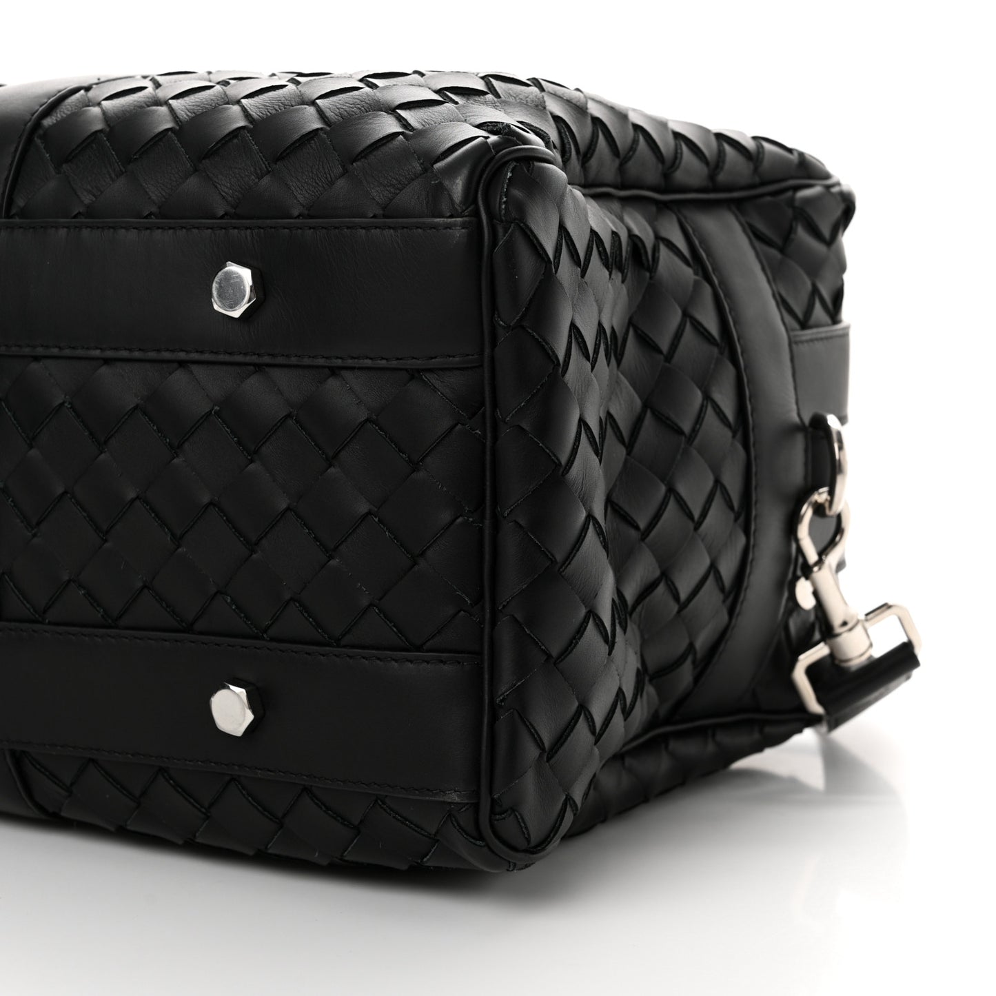 Nappa Intrecciato Gym Bag Black