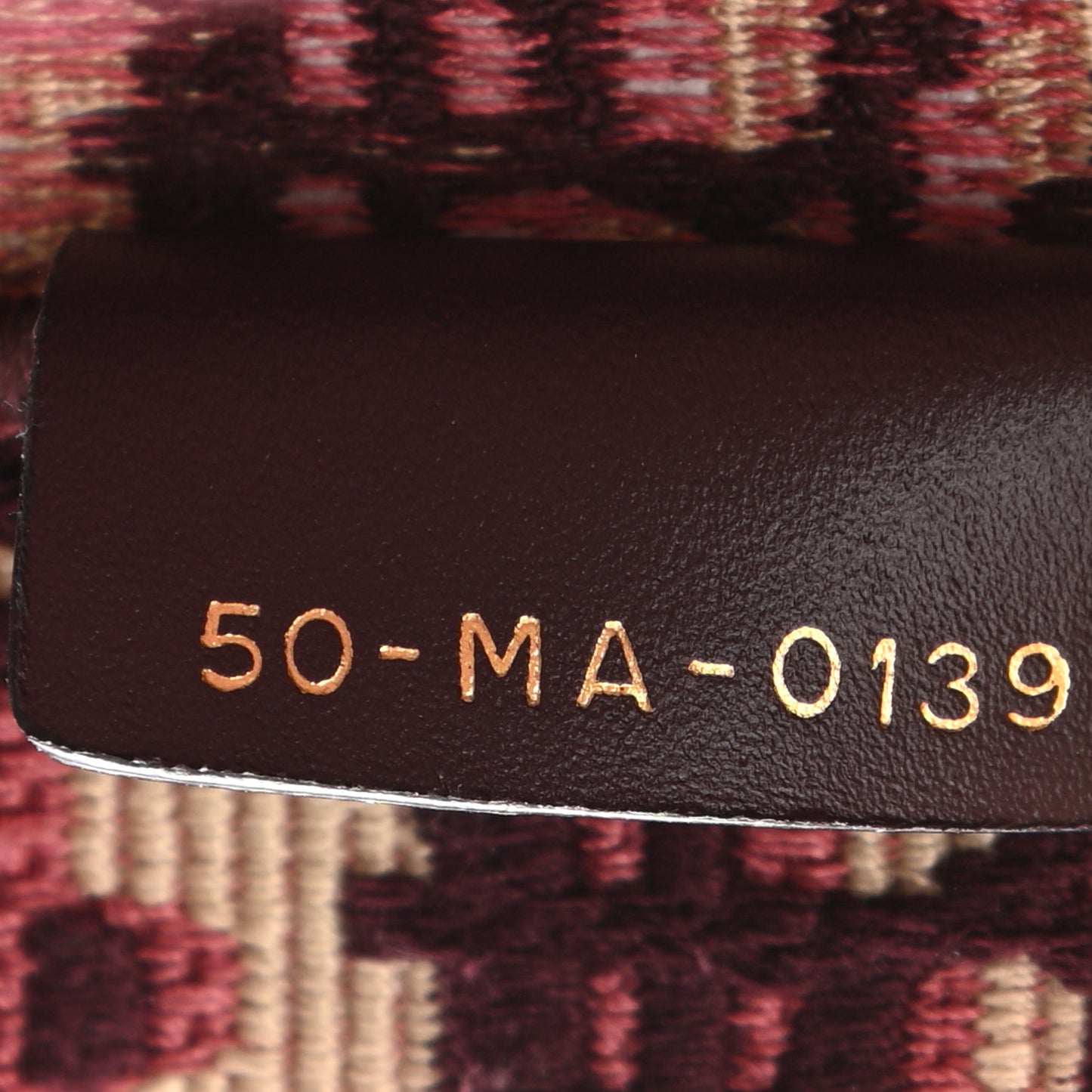 Oblique Large Book Tote Burgundy Multicolor