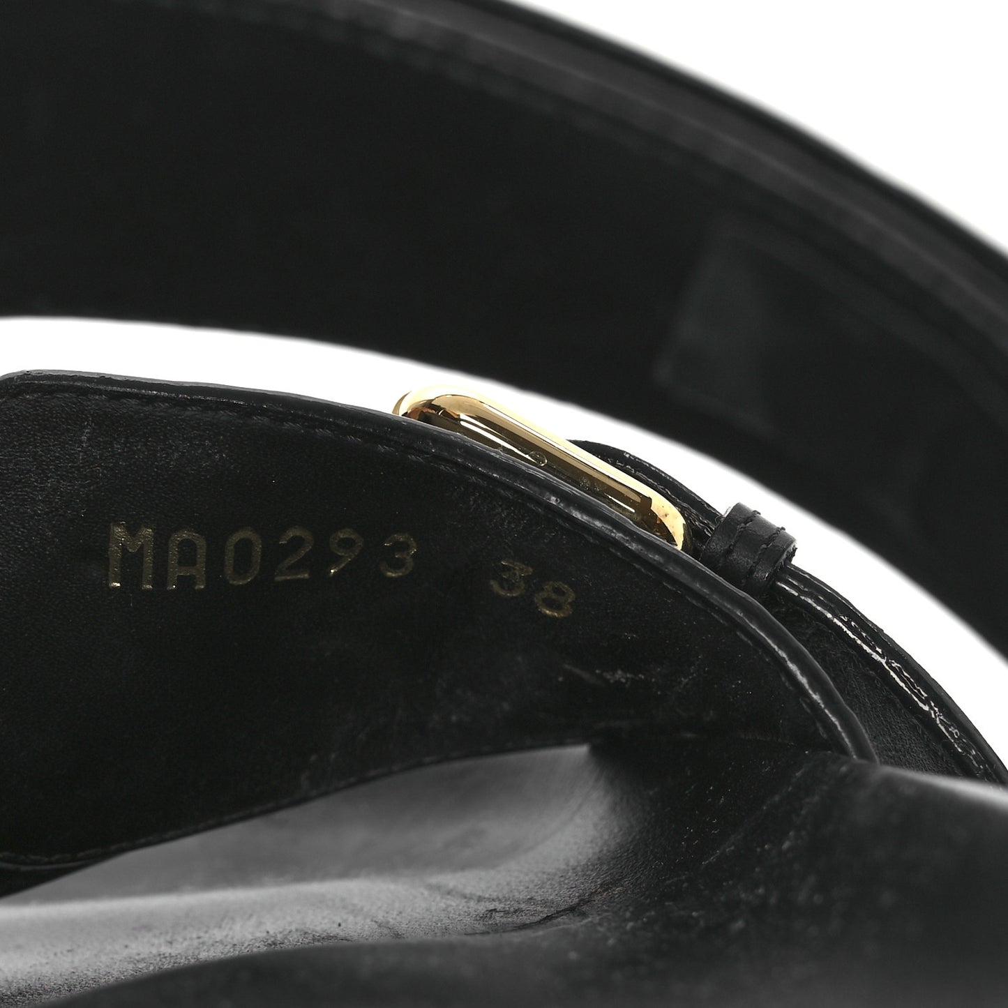 Lambskin Embossed Monogram Bom Dia Flat Mule Sandals 38 Black