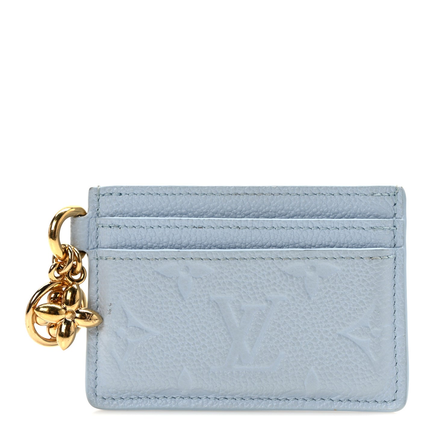 Empreinte Monogram LV Charms Card Holder Bleu Olympe