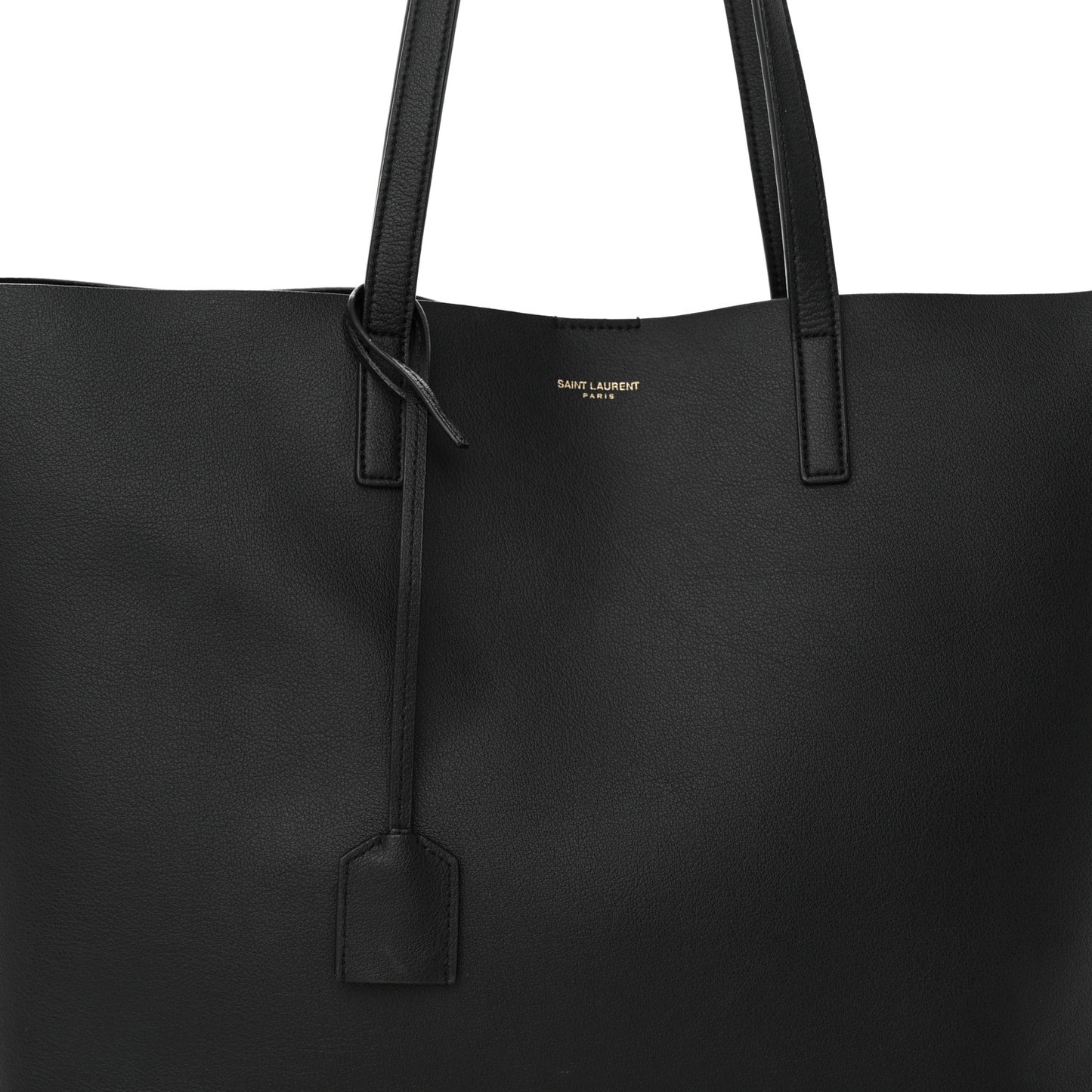 Calfskin Large Shopping Tote Black