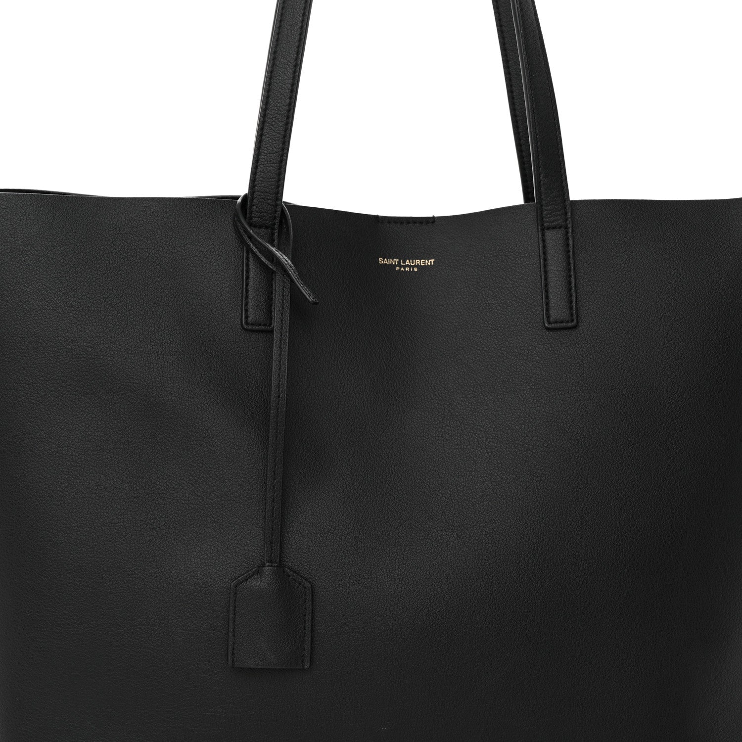 Saint Laurent Calfskin Large Shopping Tote Black 9 of 13