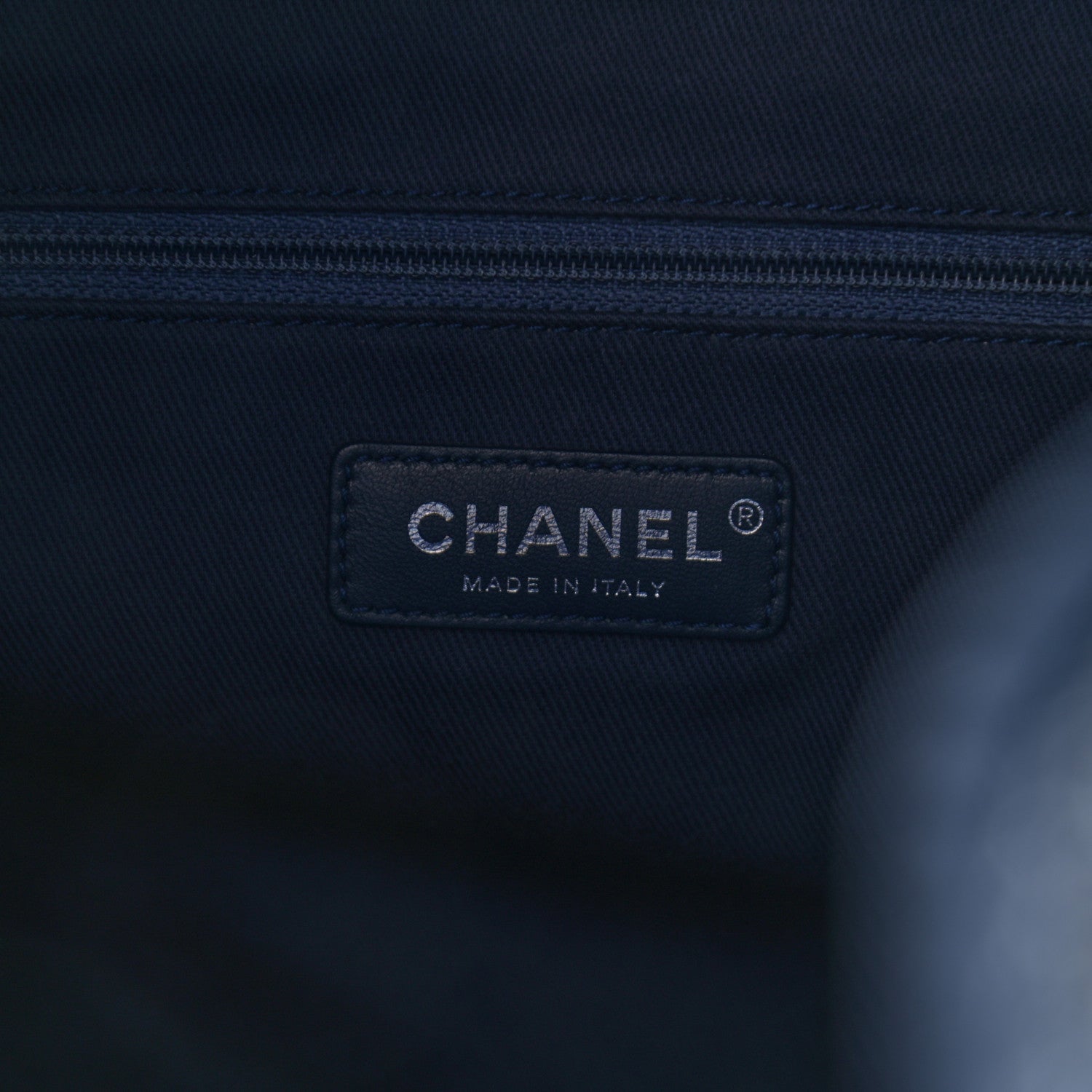 Chanel Canvas Large Deauville Backpack Blue 6 of 12