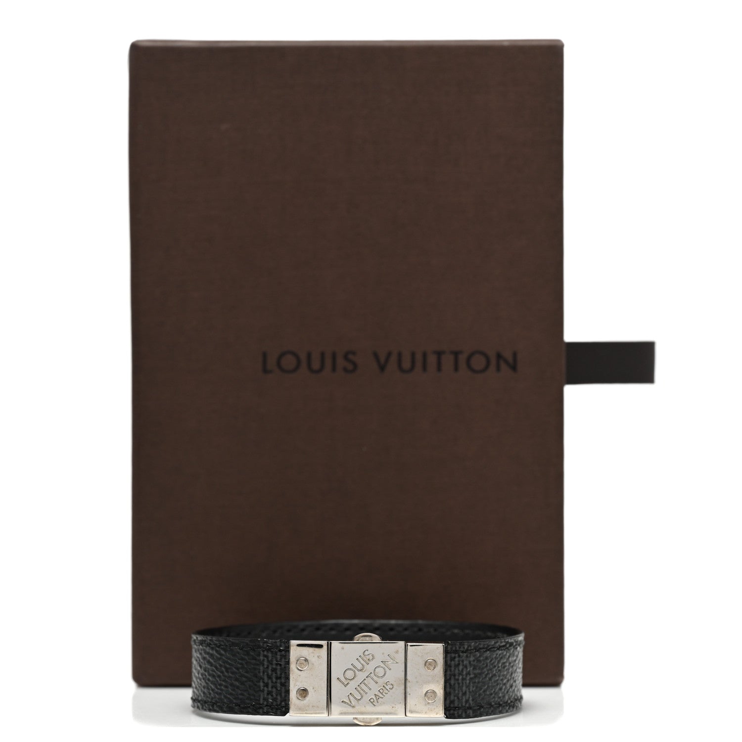 Louis Vuitton Damier Graphite Check It Reversible Bracelet 8 of 8