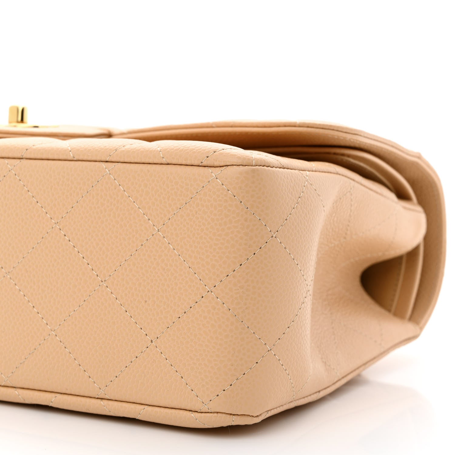 Chanel Caviar Quilted Jumbo Double Flap Beige 10 of 10