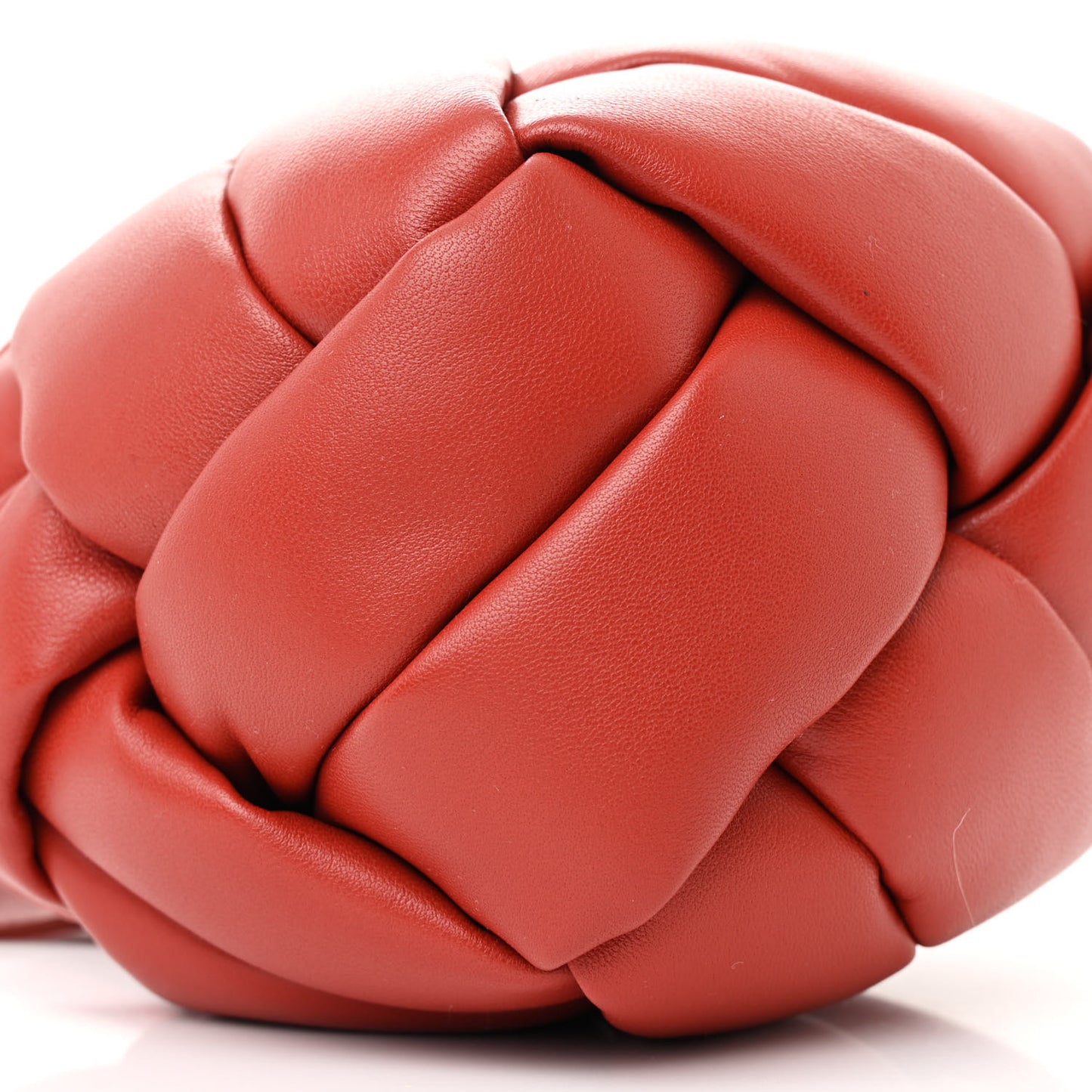 Lambskin Intreccio Small Helmet Bag China Red