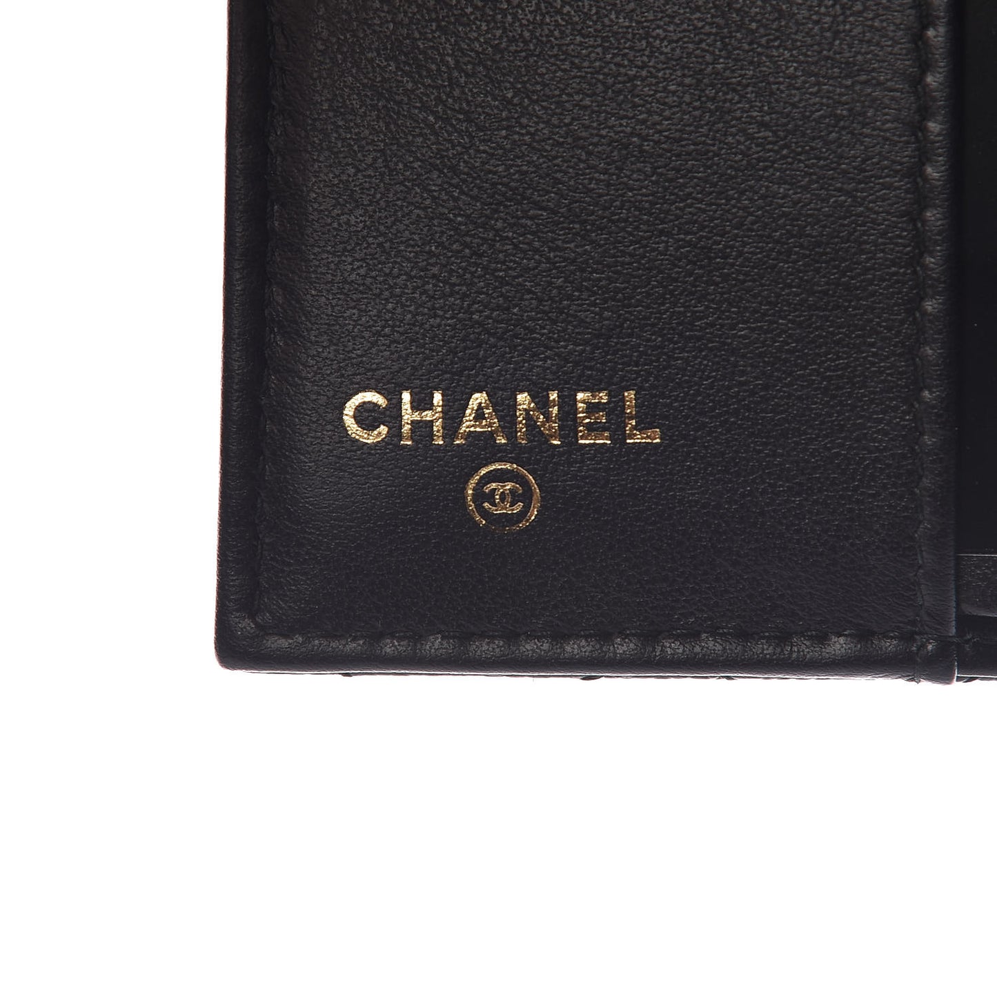 Caviar Quilted Small Boy Flap Wallet Black