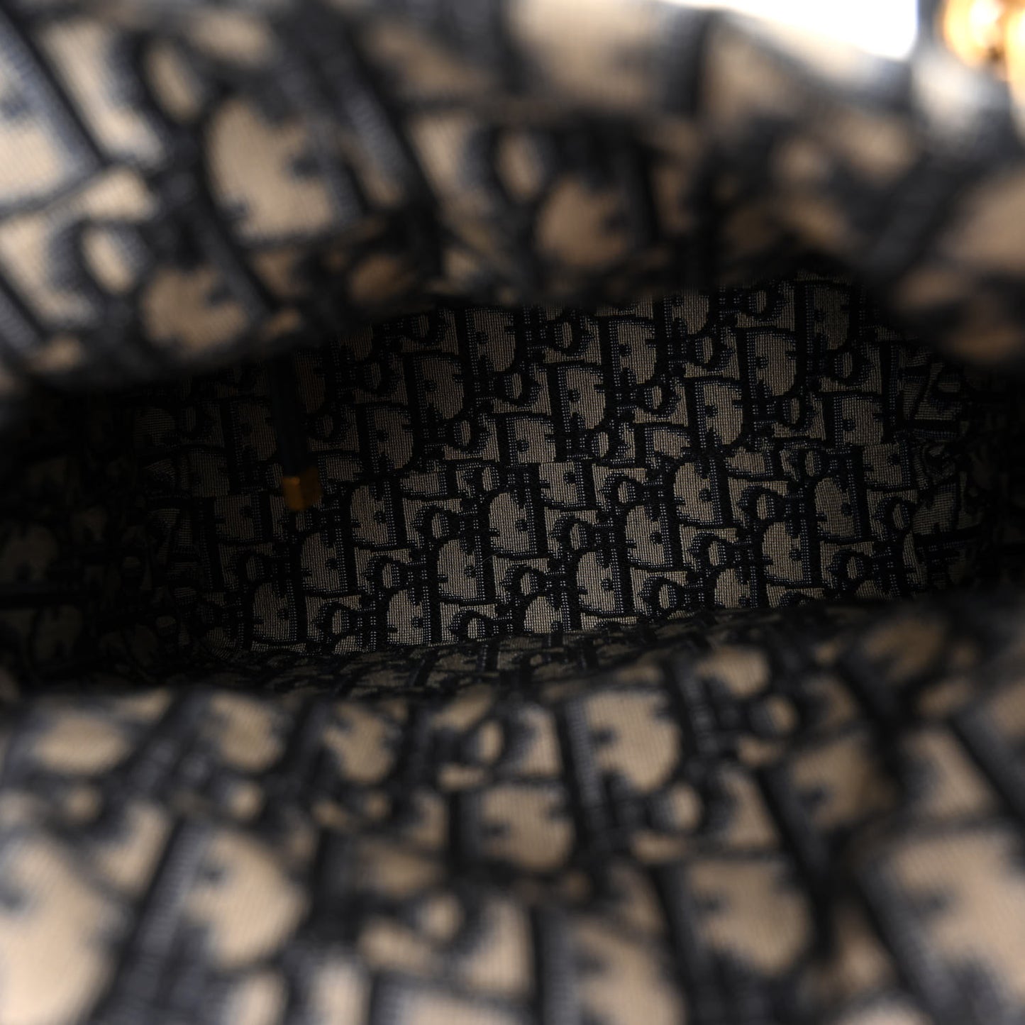 Wicker Oblique Medium Lady Dior Bag Blue