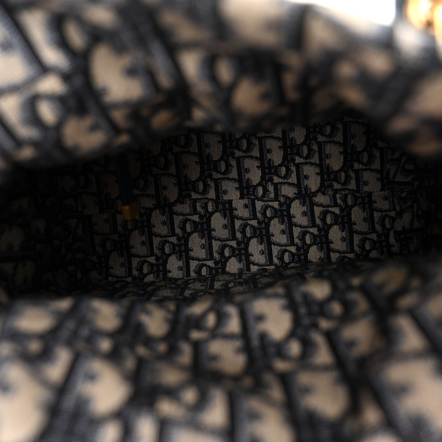 Christian Dior Wicker Oblique Medium Lady Dior Bag Blue 5 of 9