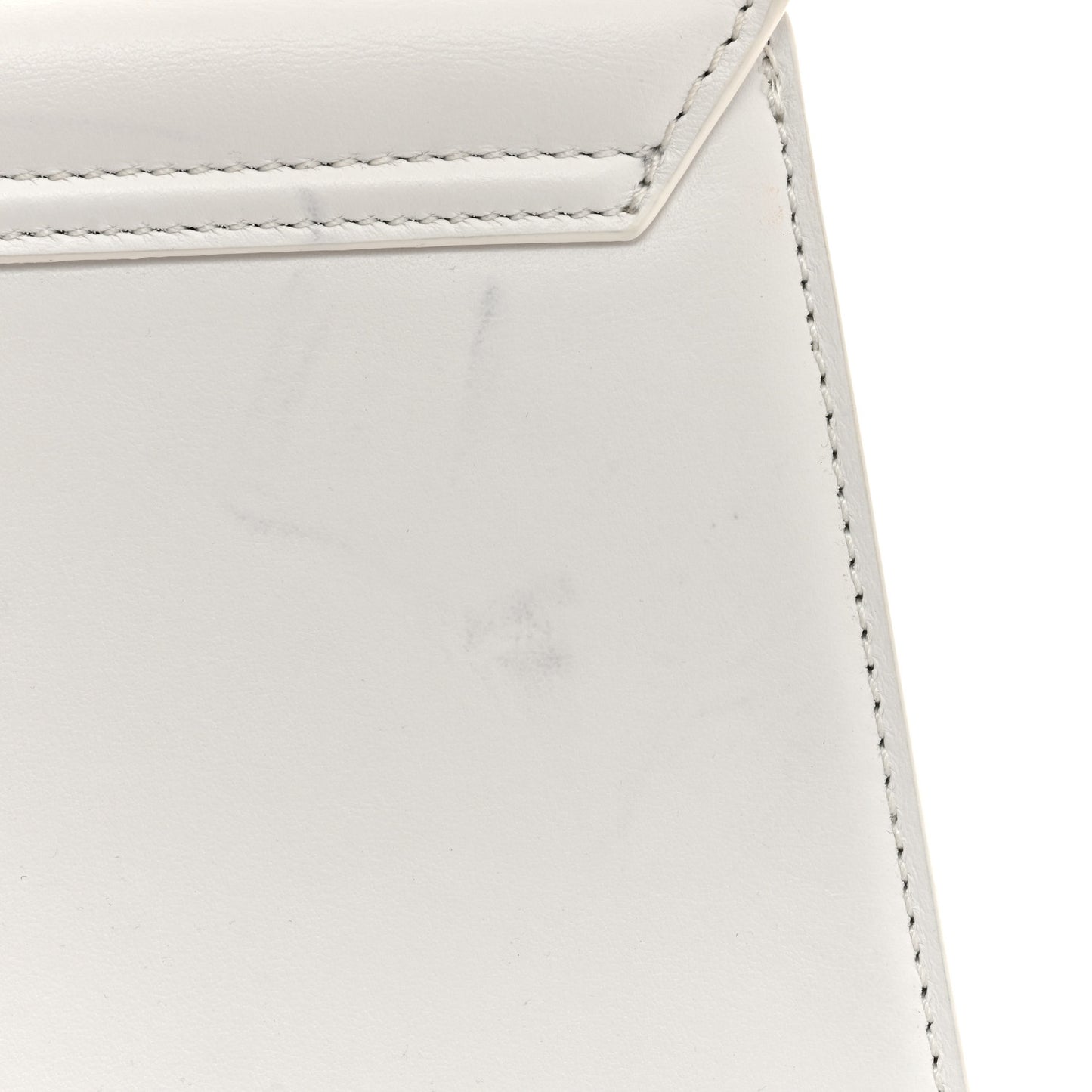 Smooth Calfskin Le Chiquito Noeud White