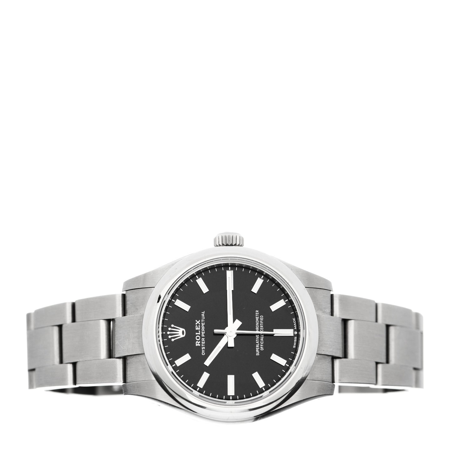 Stainless Steel 31mm Oyster Perpetual Watch Bright Black 277200