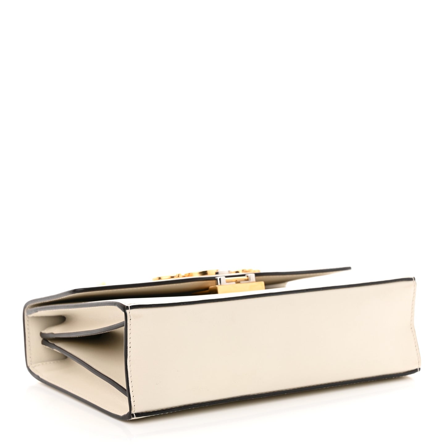 Smooth Calfskin Small Zumi Shoulder Bag Mystic White