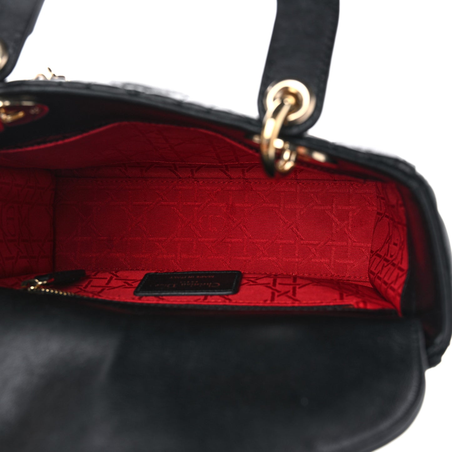Lambskin Cannage Small My ABCDior Lady Dior Black