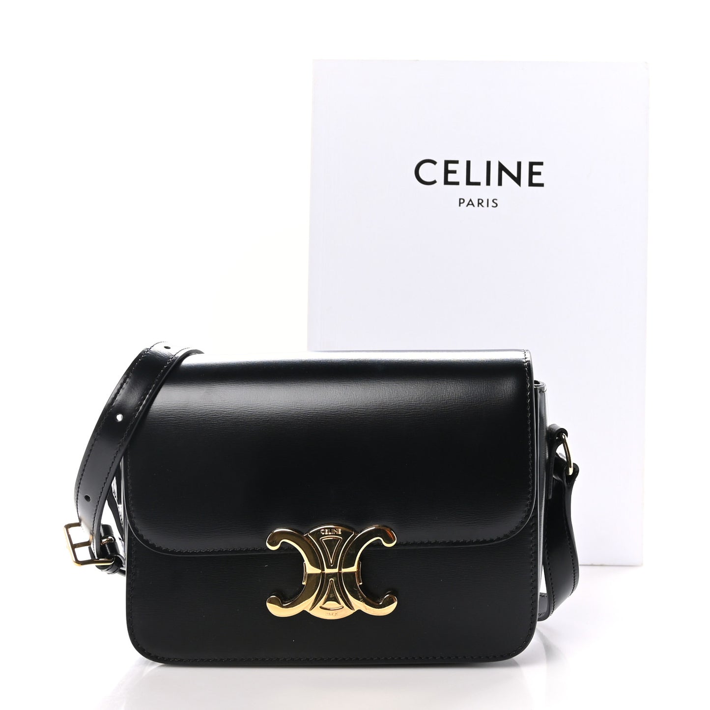 Shiny Calfskin Teen Triomphe Black