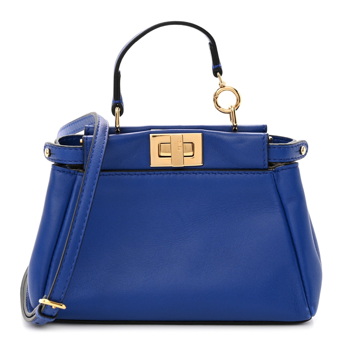 Shiny Nappa Micro Peekaboo Iconic Satchel Bleuette