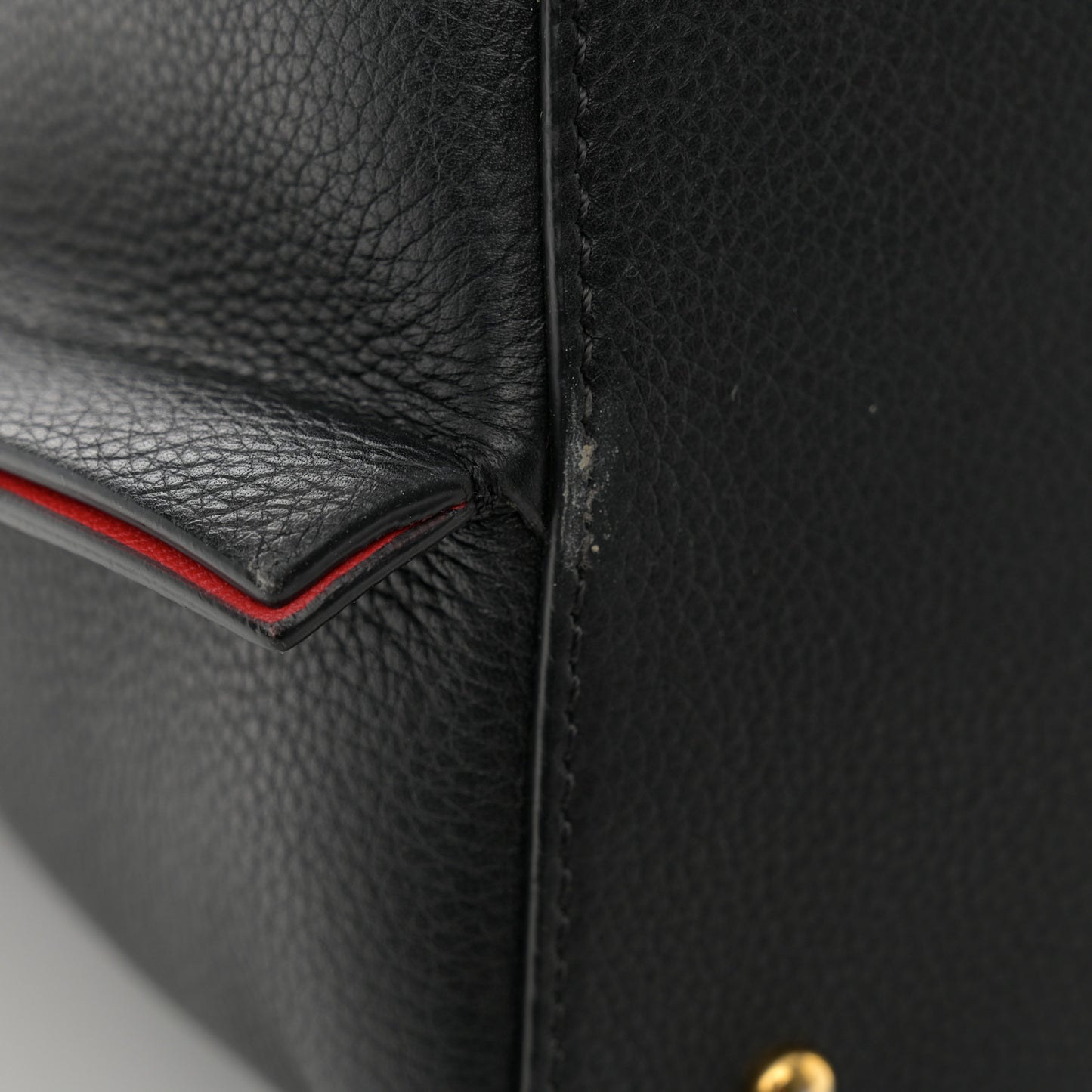 Grainy Calfskin Escape Hobo Bag Black