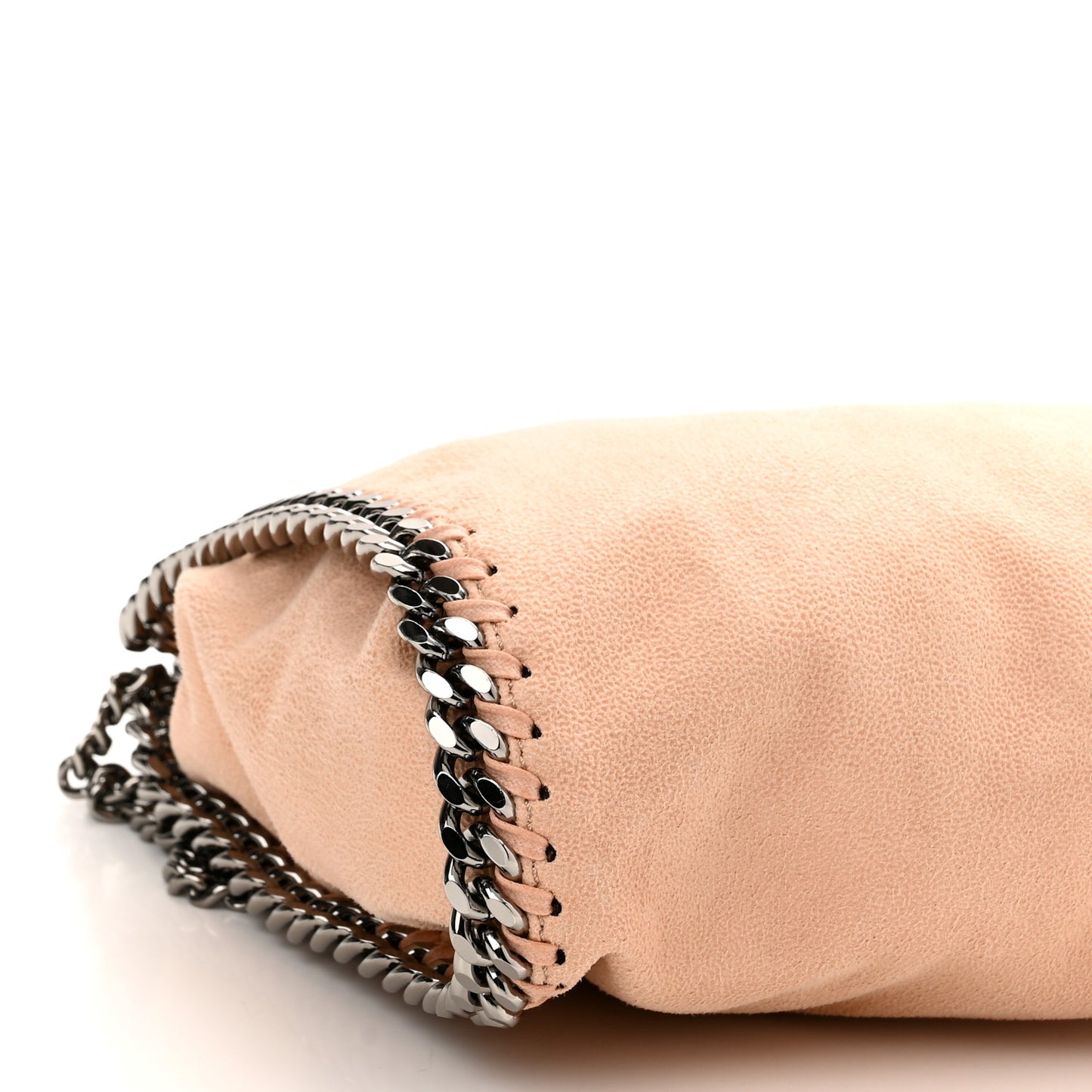 Shaggy Deer Mini Falabella Fold Over Tote Beige