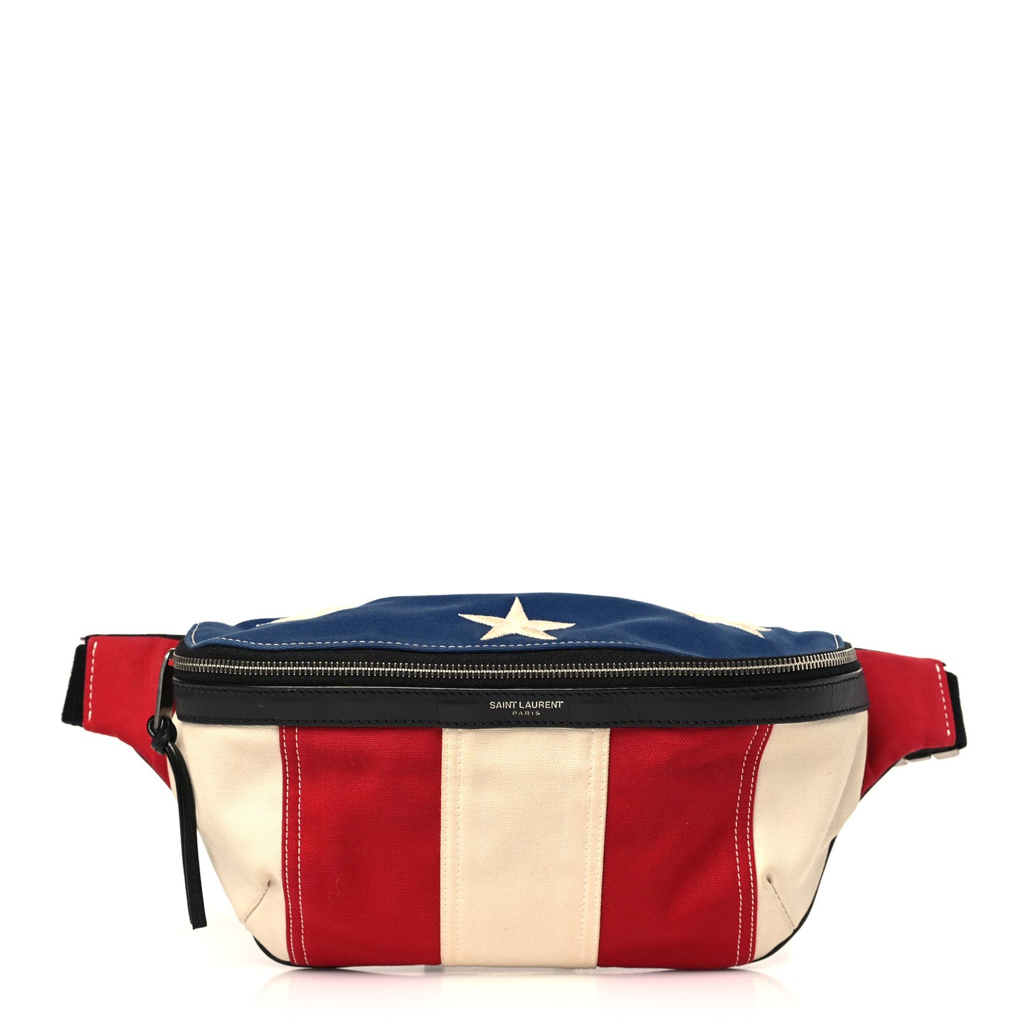 Canvas Classic Belt Bag Red Blue White