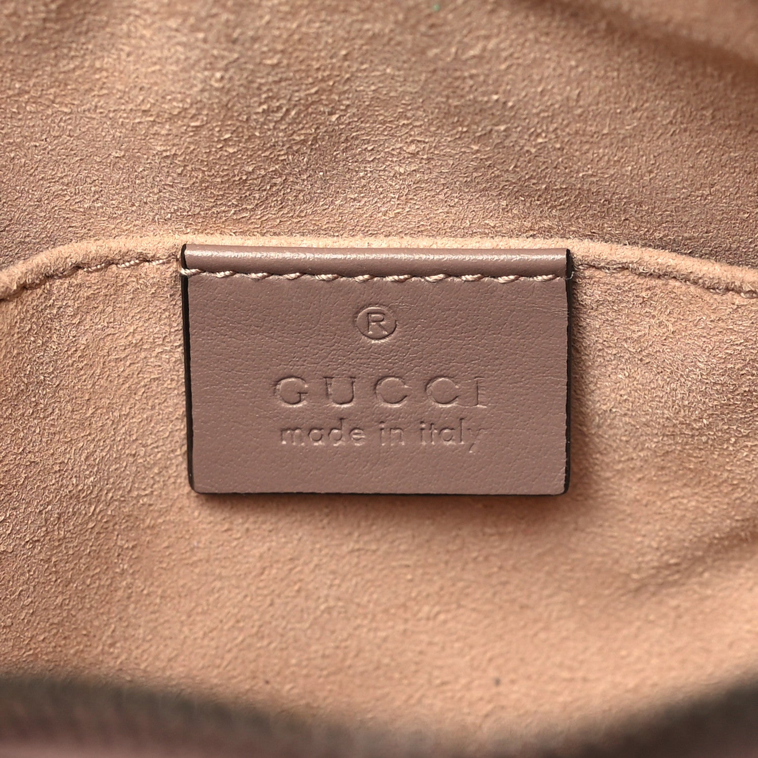 Gucci Calfskin Matelasse Mini GG Marmont Chain Shoulder Bag Porcelain Rose 7 of 11