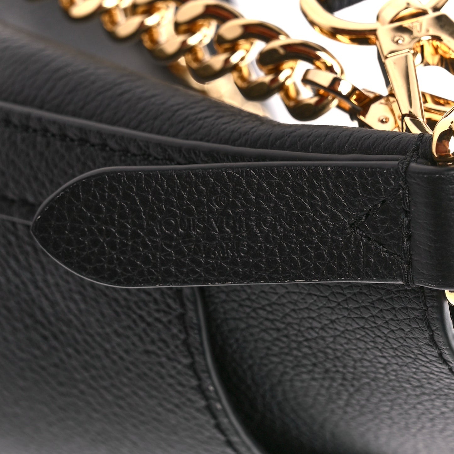 Calfskin Lock and Walk Bucket Black