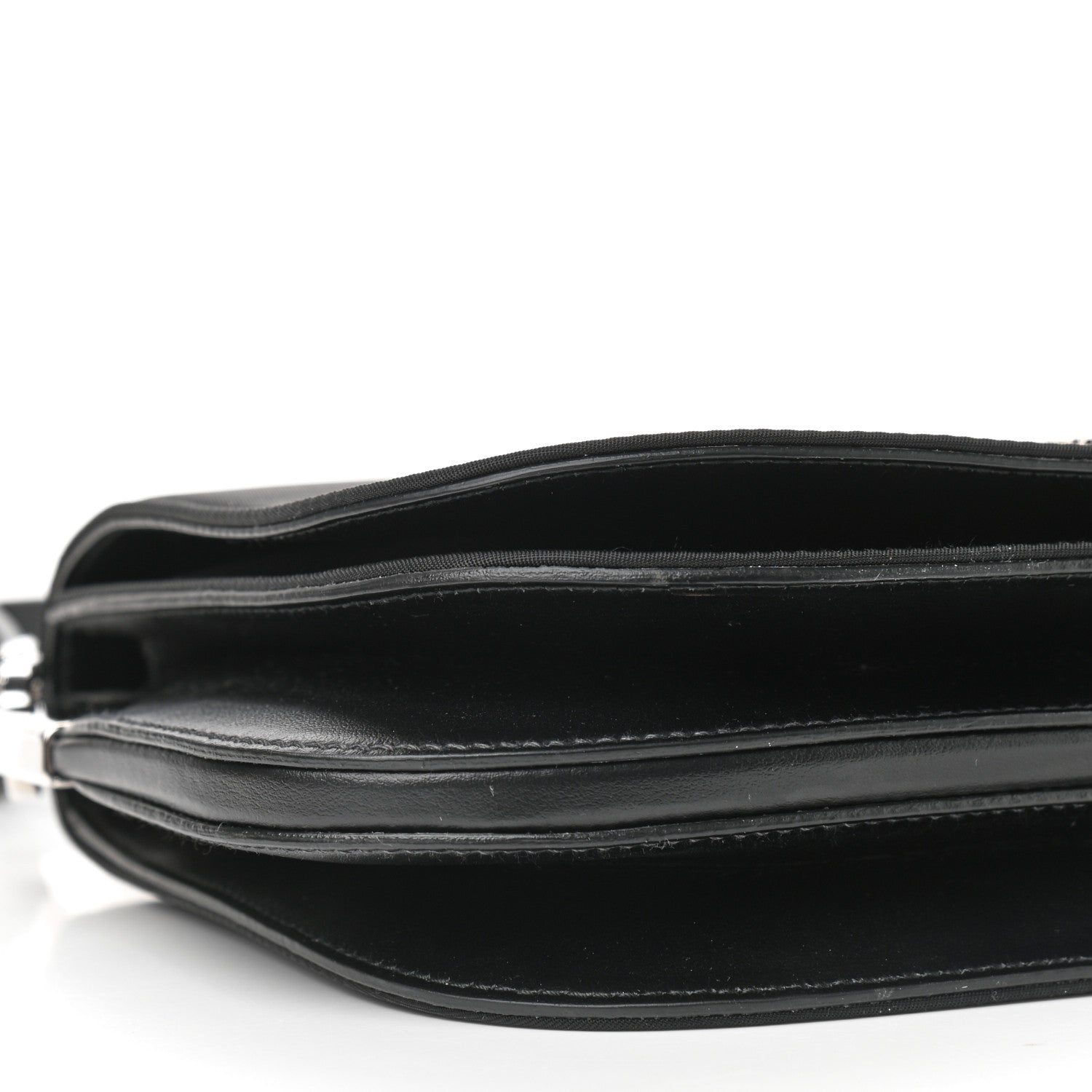 Prada Tessuto Vitello Medium Margit Shoulder Bag Black 8 of 11