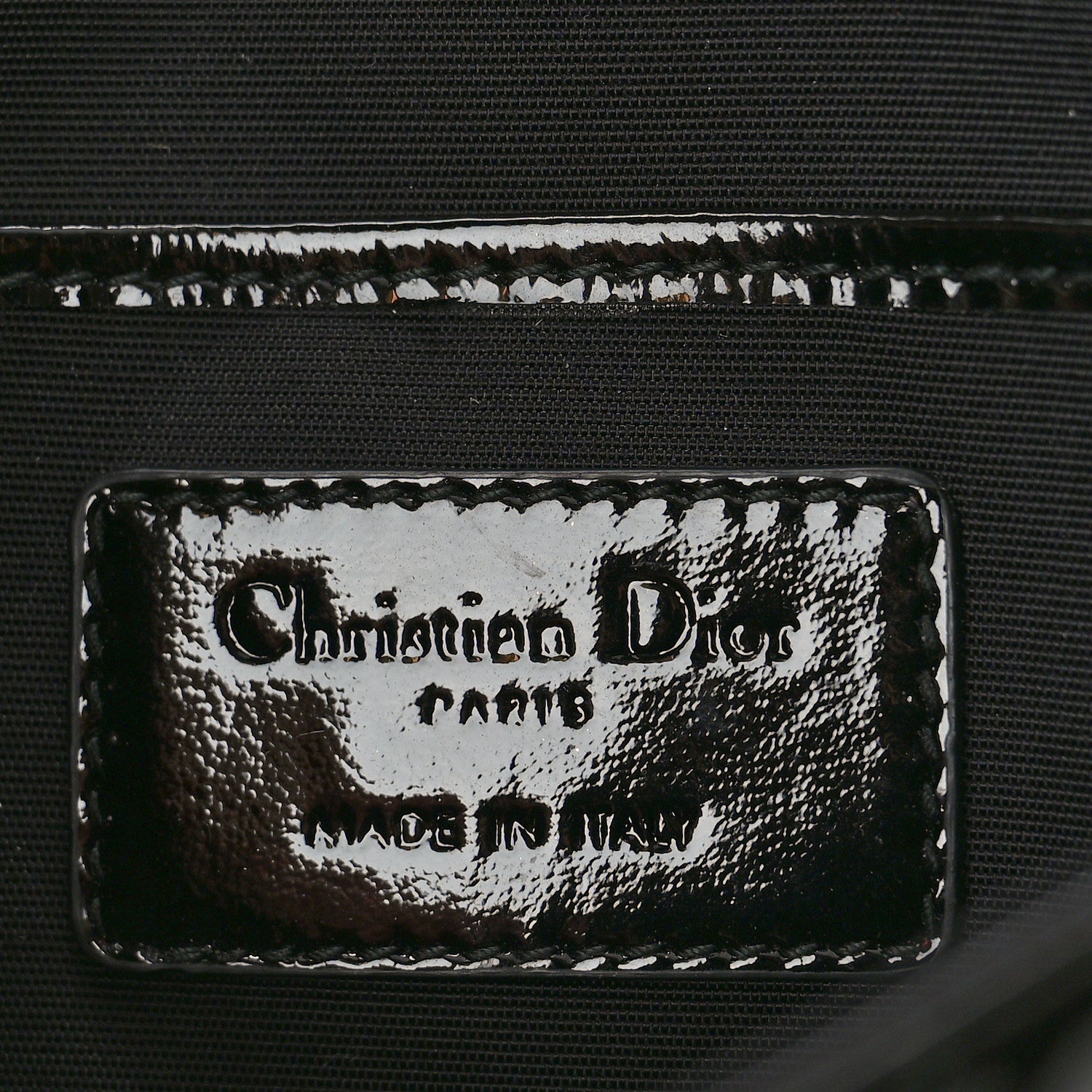 Christian Dior Patent Cannage LADY DIOR Clutch Black 6 of 10