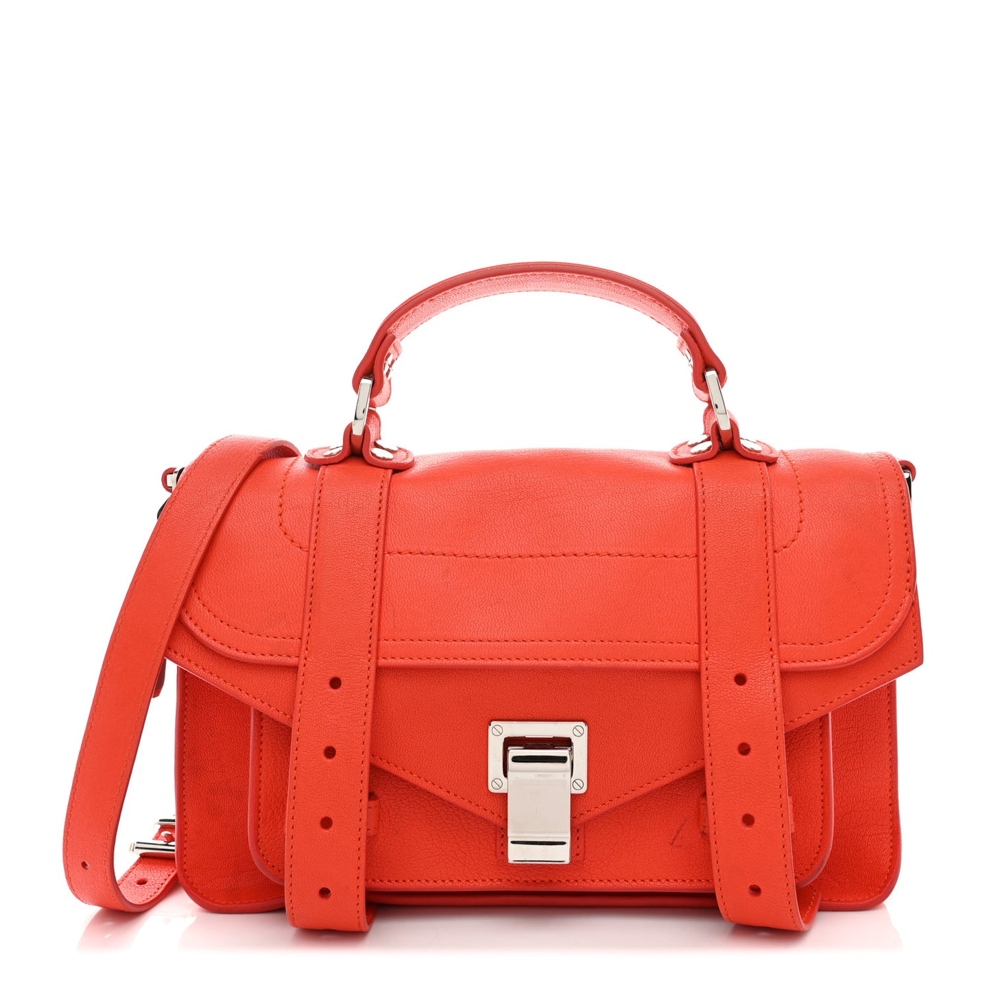 Lambskin Tiny PS1 Satchel Orange Pepper