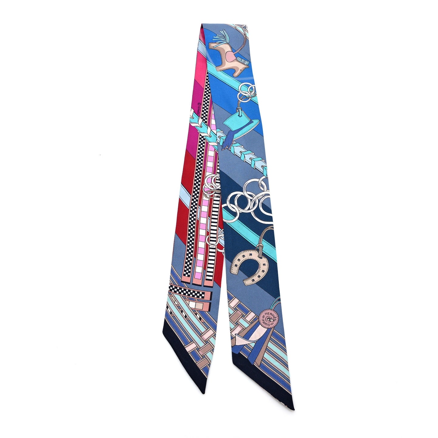 Silk Brides et Gris-Gris Twilly Marine Turquoise Rose