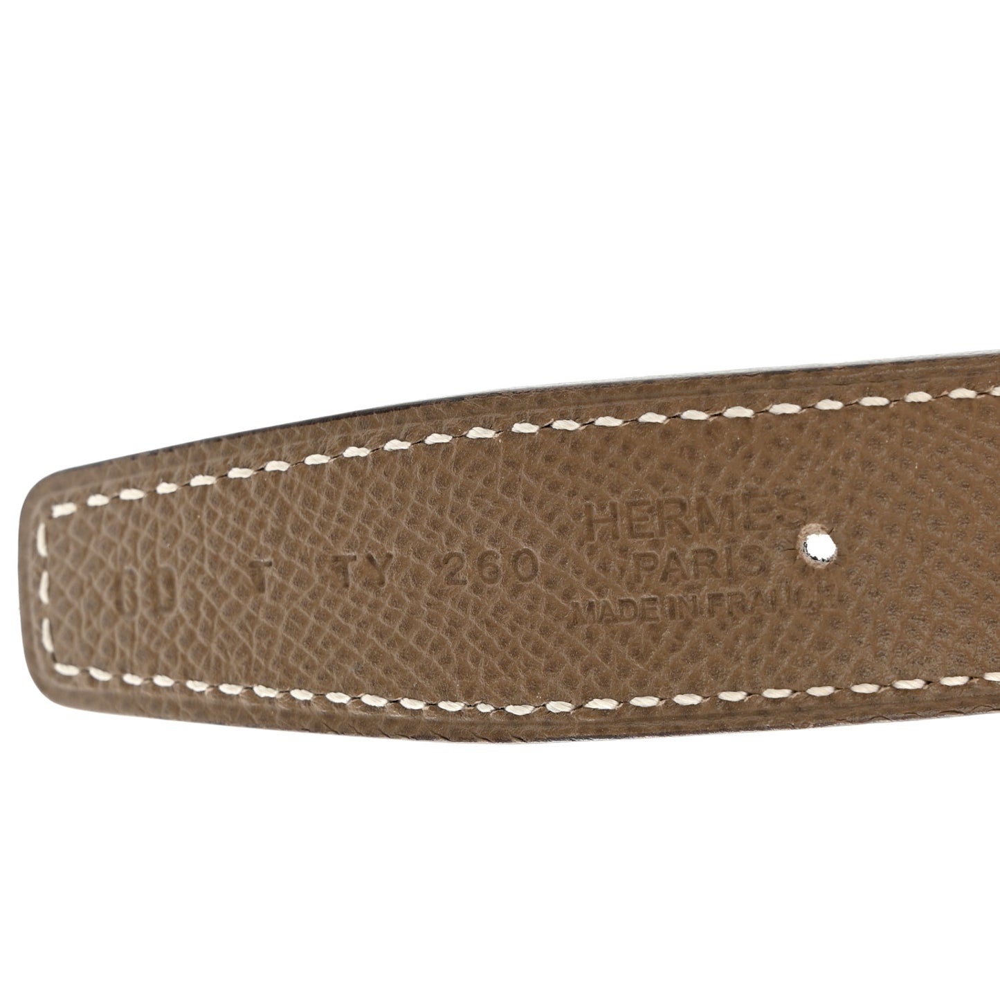 Swift Epsom 24mm Mini Constance H Belt 80 32 Black Etoupe