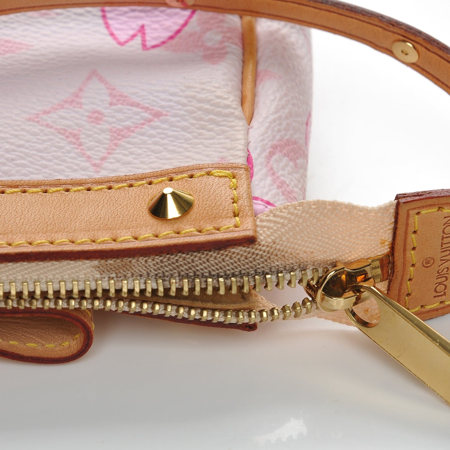 Monogram Cherry Blossom Pochette Accessories Pink