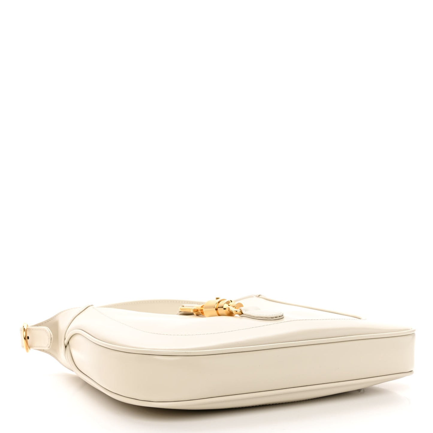Boarded Dyana Lux Calfskin Small Jackie 1961 Hobo Mystic White