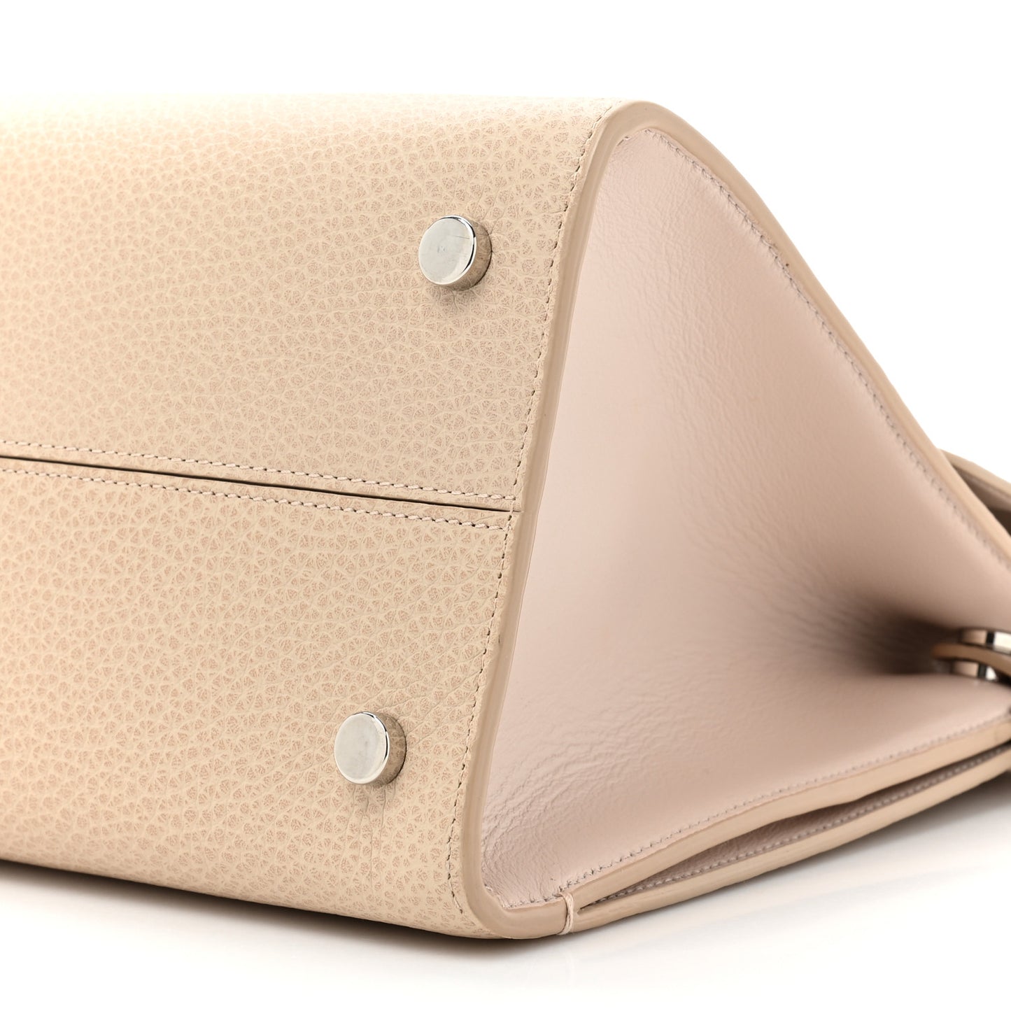 CHRISTIAN DIOR Grained Calfskin Medium Diorever Flap Tapioca