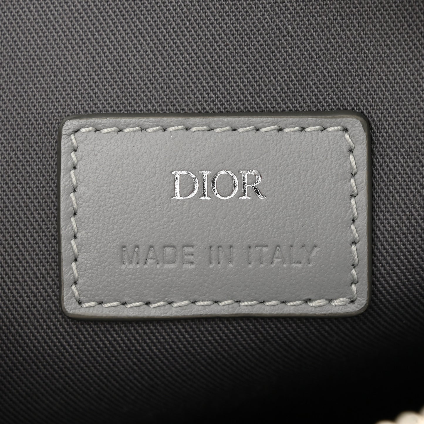 Coated Canvas CD Diamond Hit The Road Vertical Wallet On Strap Grey
