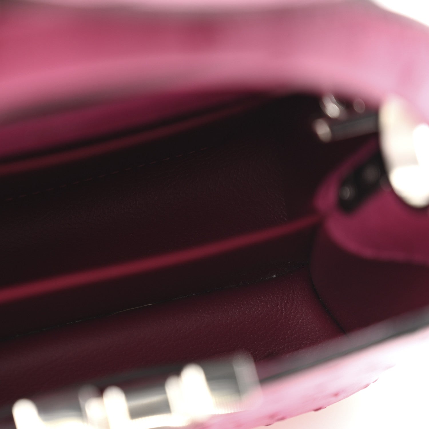 Louis Vuitton Ostrich Capucines Mini Fuchsia 5 of 10