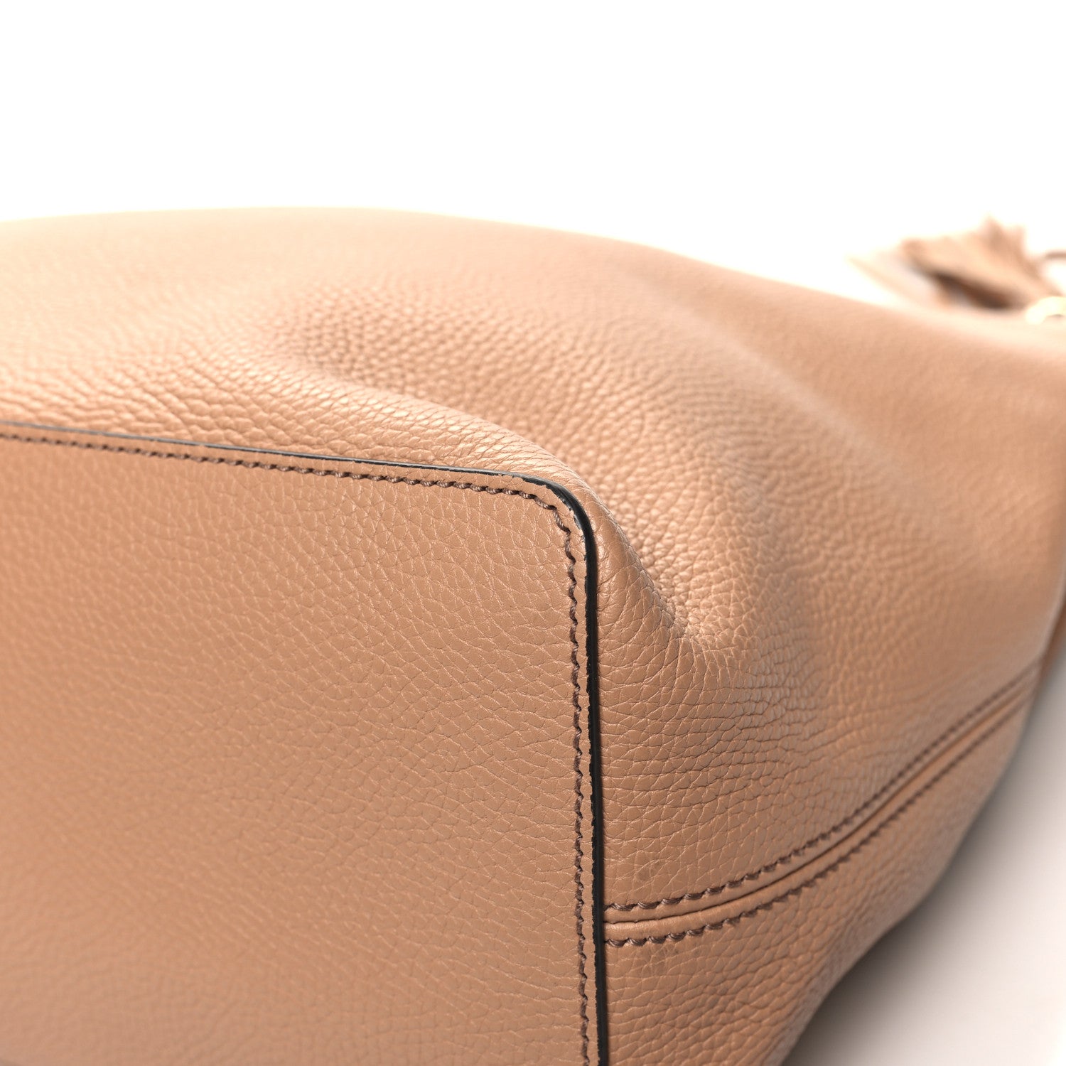 Gucci Pebbled Calfskin Large Soho Hobo Camelia 12 of 13